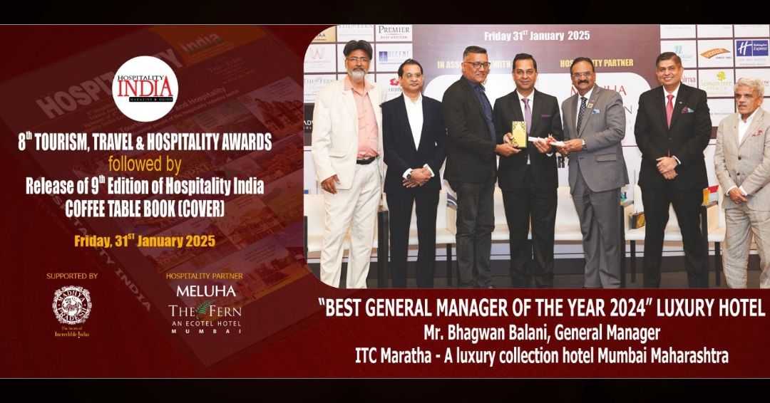 "BEST GENERAL MANAGER OF THE YEAR... - Hospitality India | Facebook