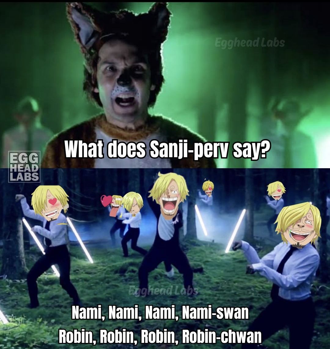 Egghead - The only language Sanji know when he's with the crew 😉🤣🤣🤣 ...