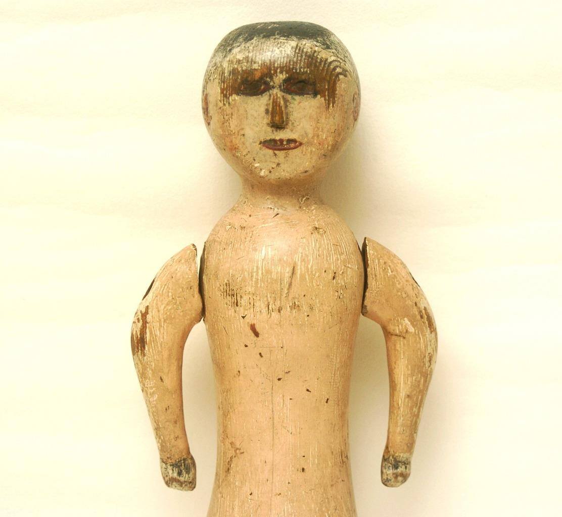 This is a Welsh Peddler doll and it dates to the last half of the