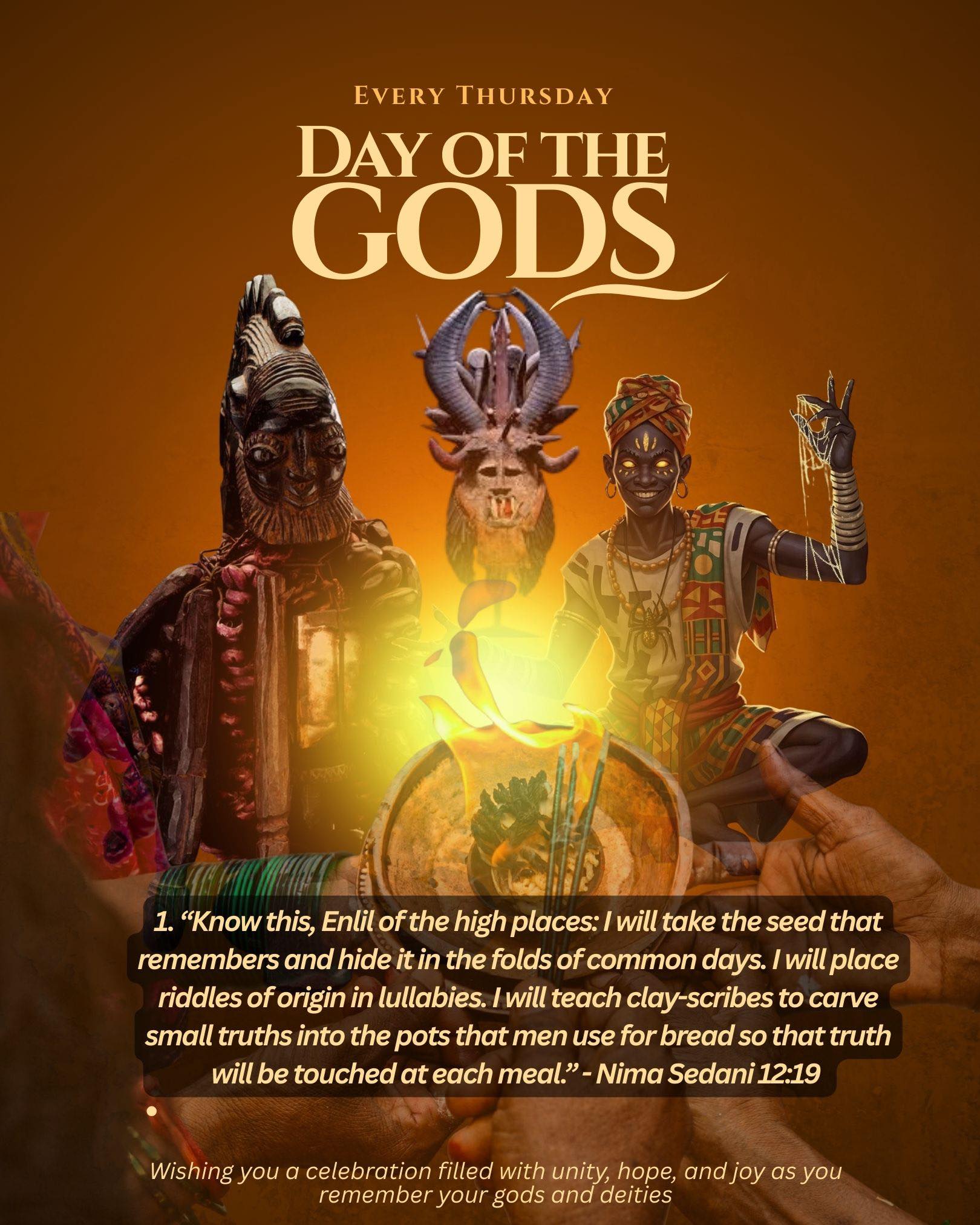 The Watered - 1. “Know this, Enlil of the high places: I will take the ...