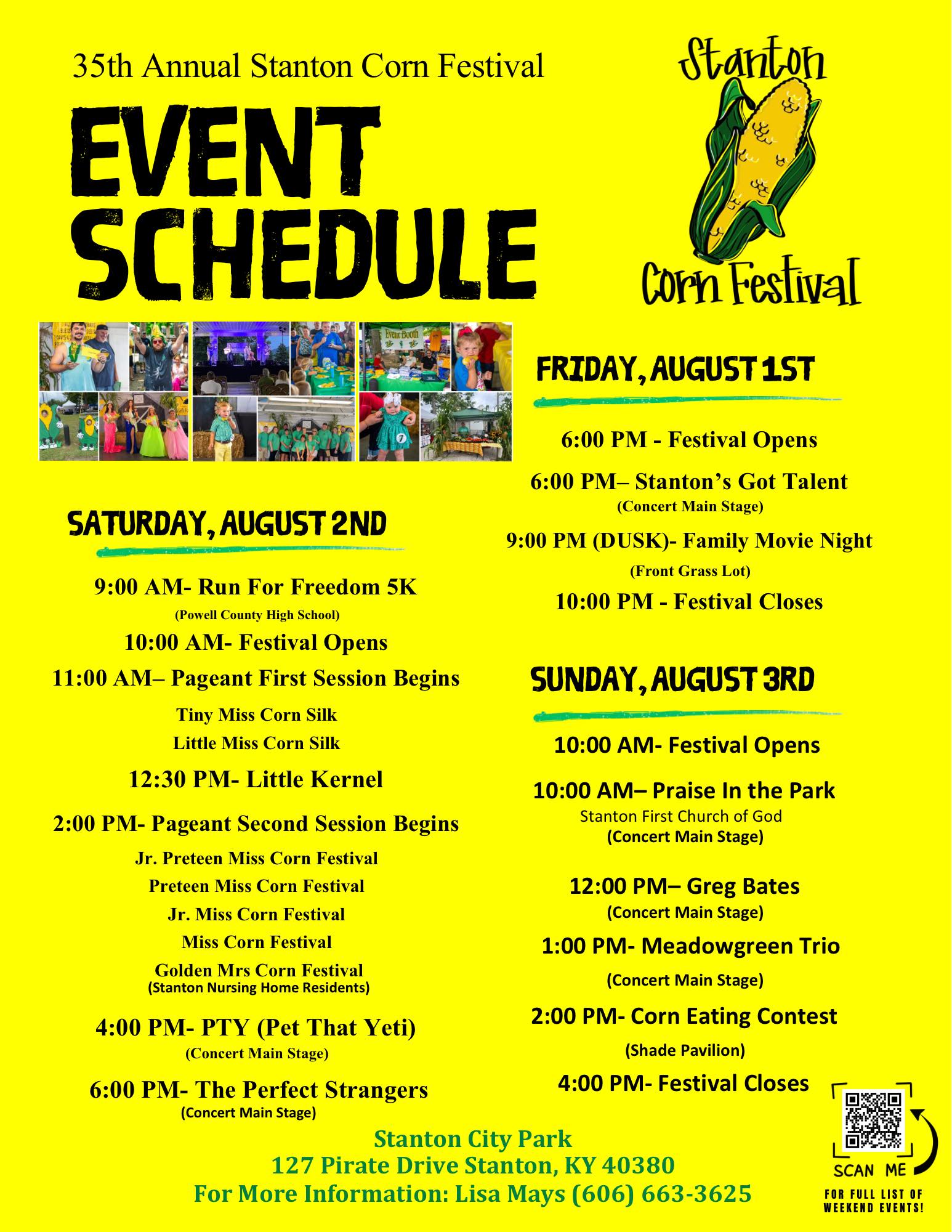 Stanton - We are officially less than 3 weeks away from the 35th Annual ...