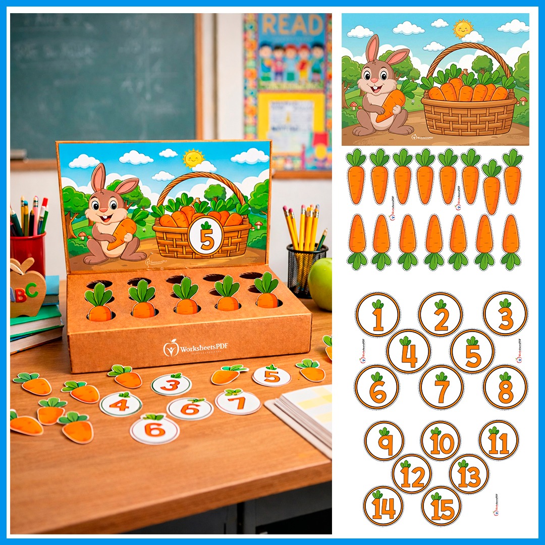 English - Counting Carrots with the Bunny Download PDF https ...