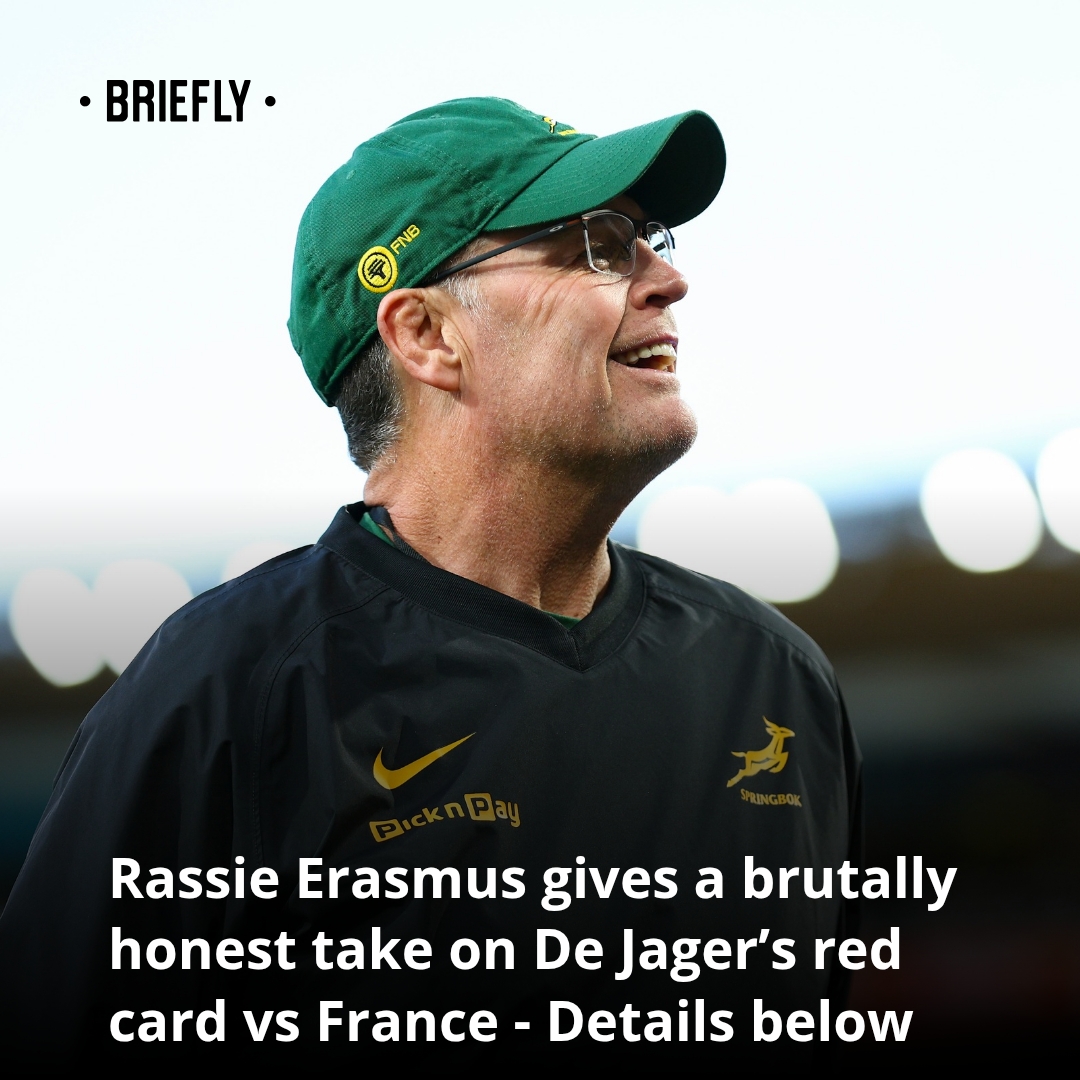 Briefly - Rassie Erasmus has broken his silence on the De Jager red ...