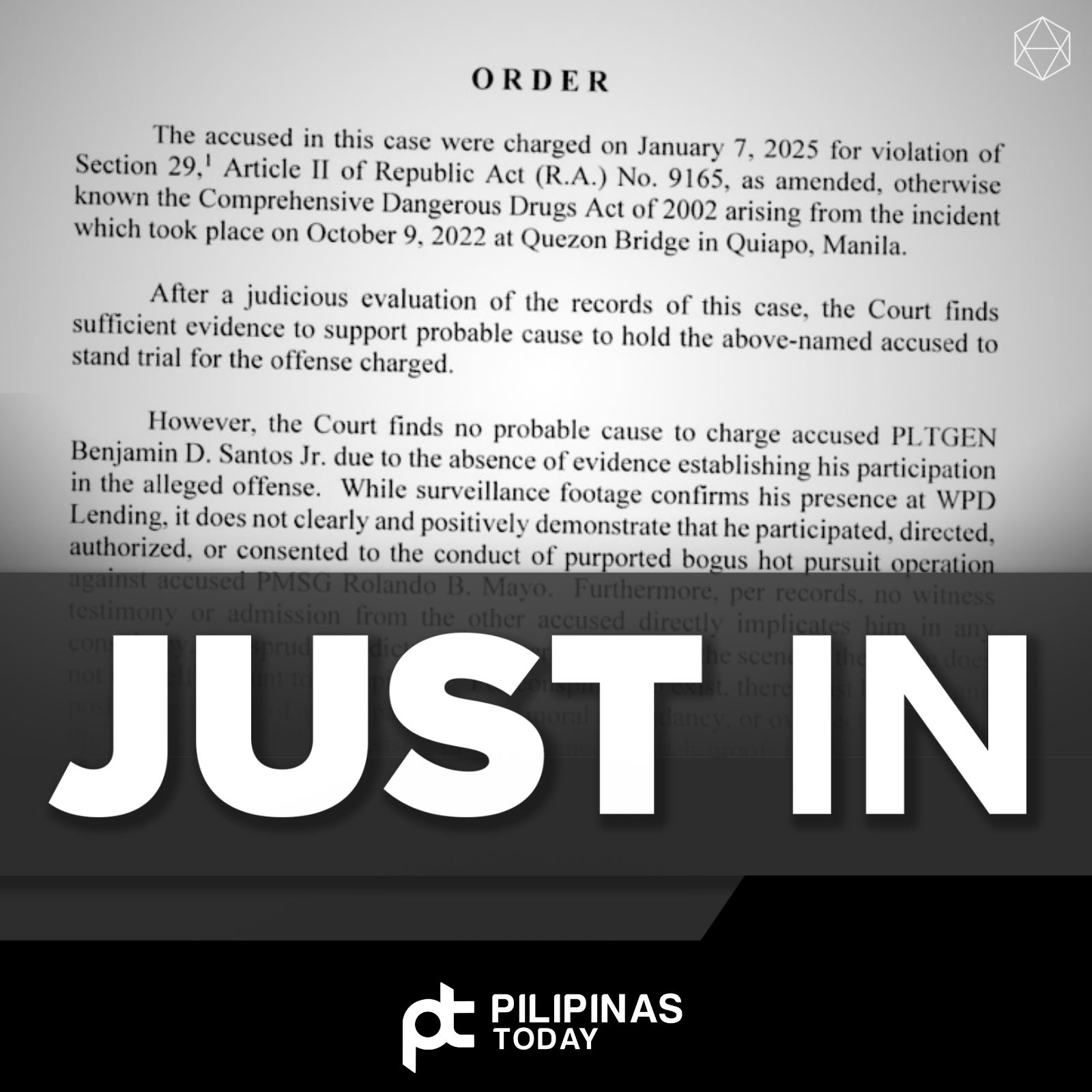 The Big - JUST IN: Ibinasura ng Manila Regional Trial Court (RTC ...