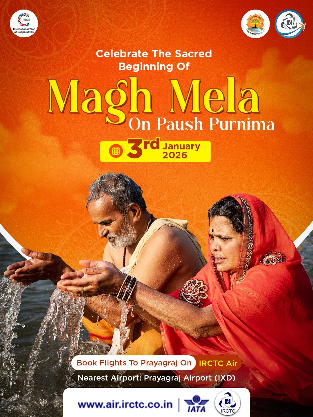 IRCTC - Magh Mela 2026 is set to begin on January 3rd in Prayagraj ...