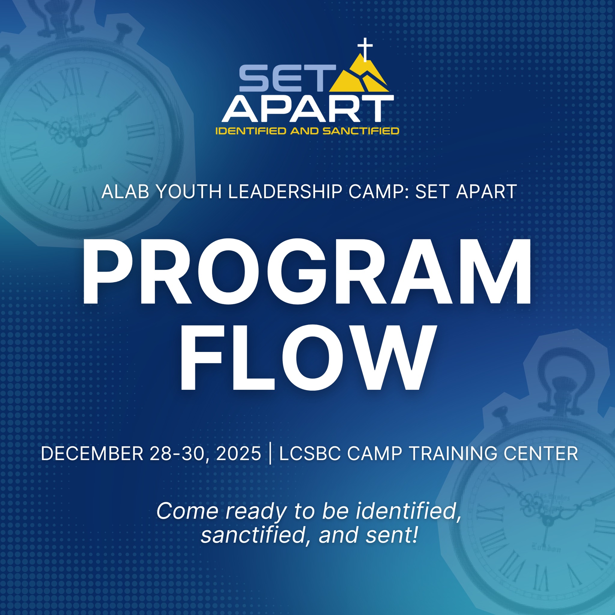 Here is the official program flow... - SBY Luzon Convention | Facebook