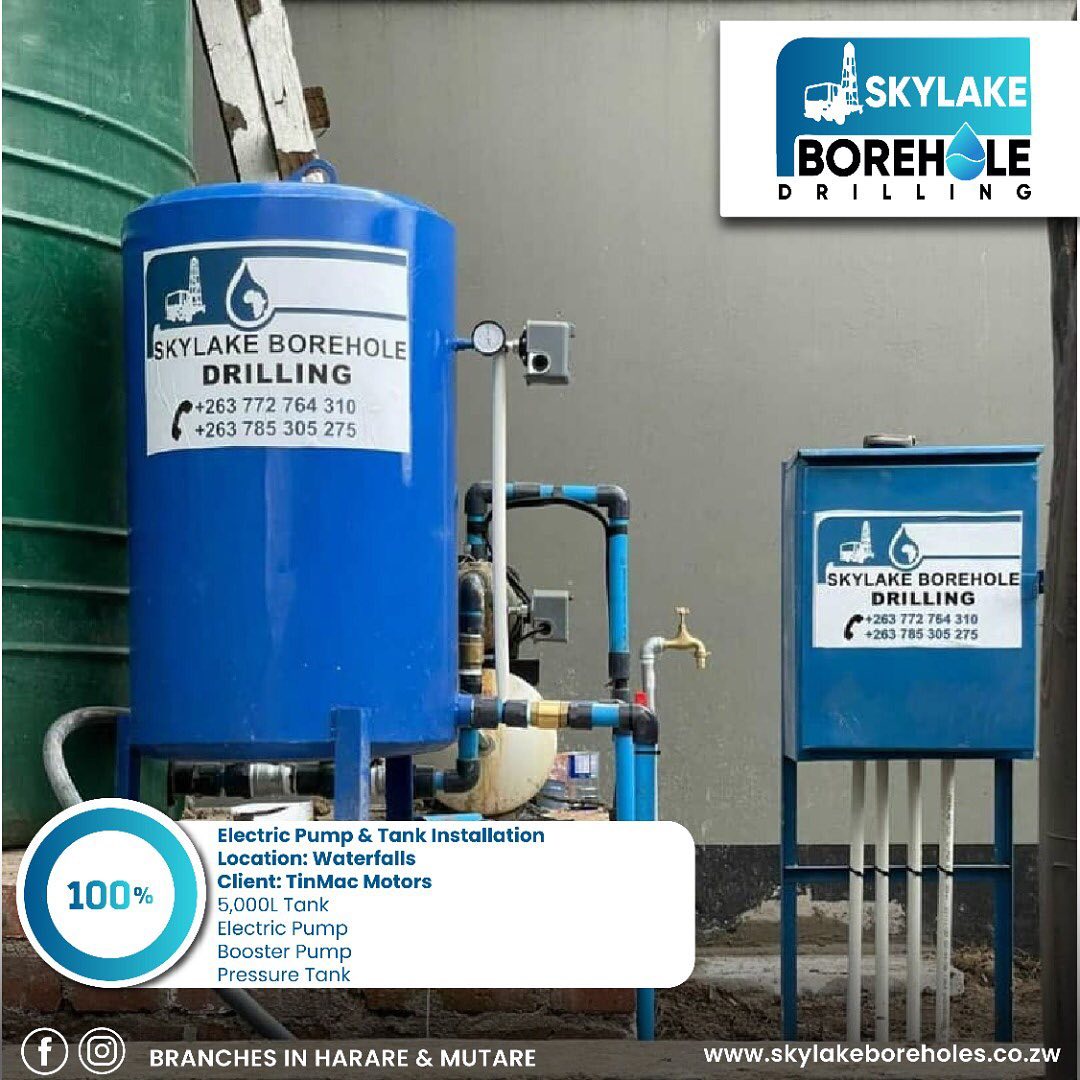 Fully installed Borehole... - Skylake Borehole Drilling Zim | Facebook