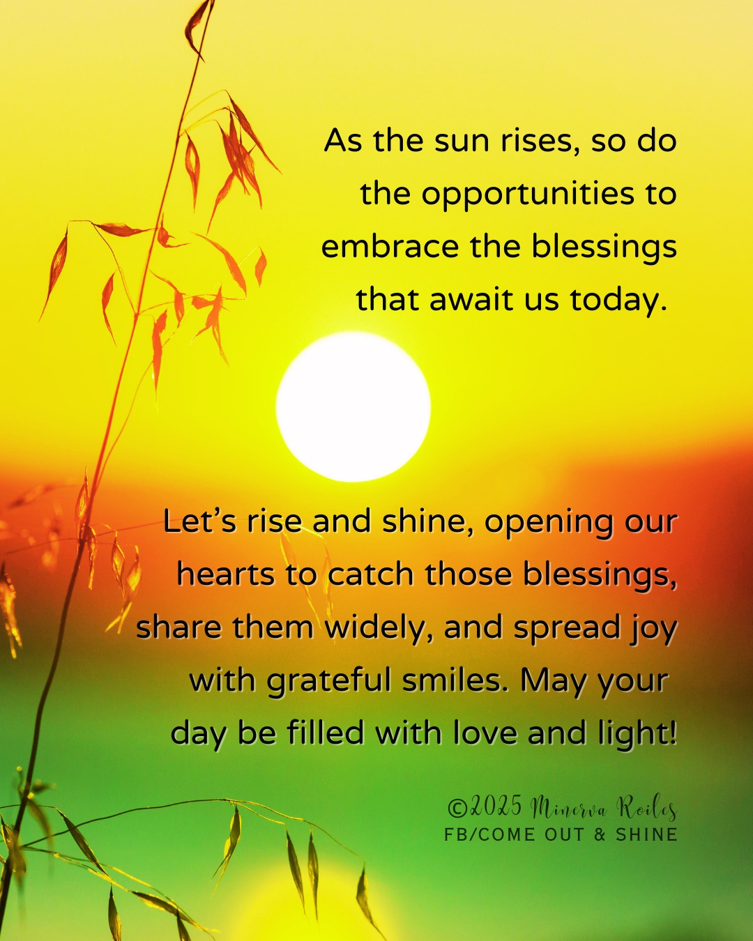 Come - As the sun rises, so do the opportunities to embrace the ...