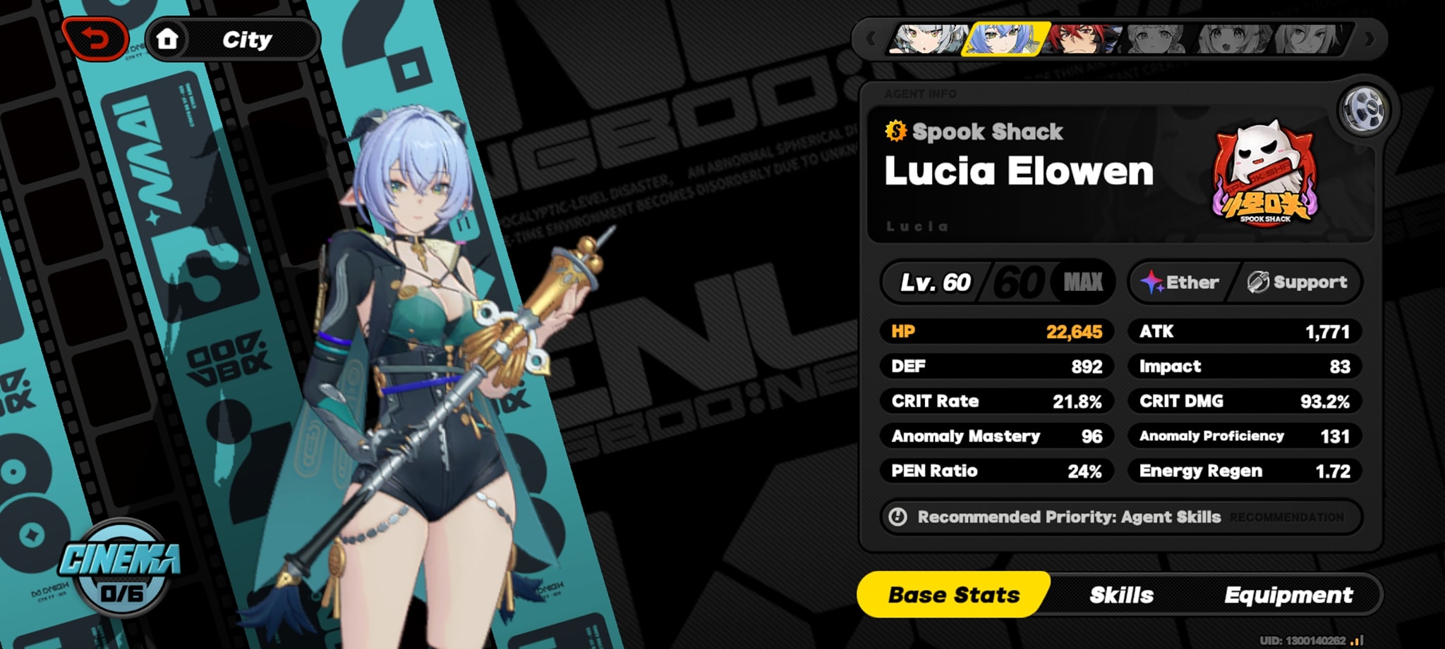 This HP stat is the good for Lucia right?
