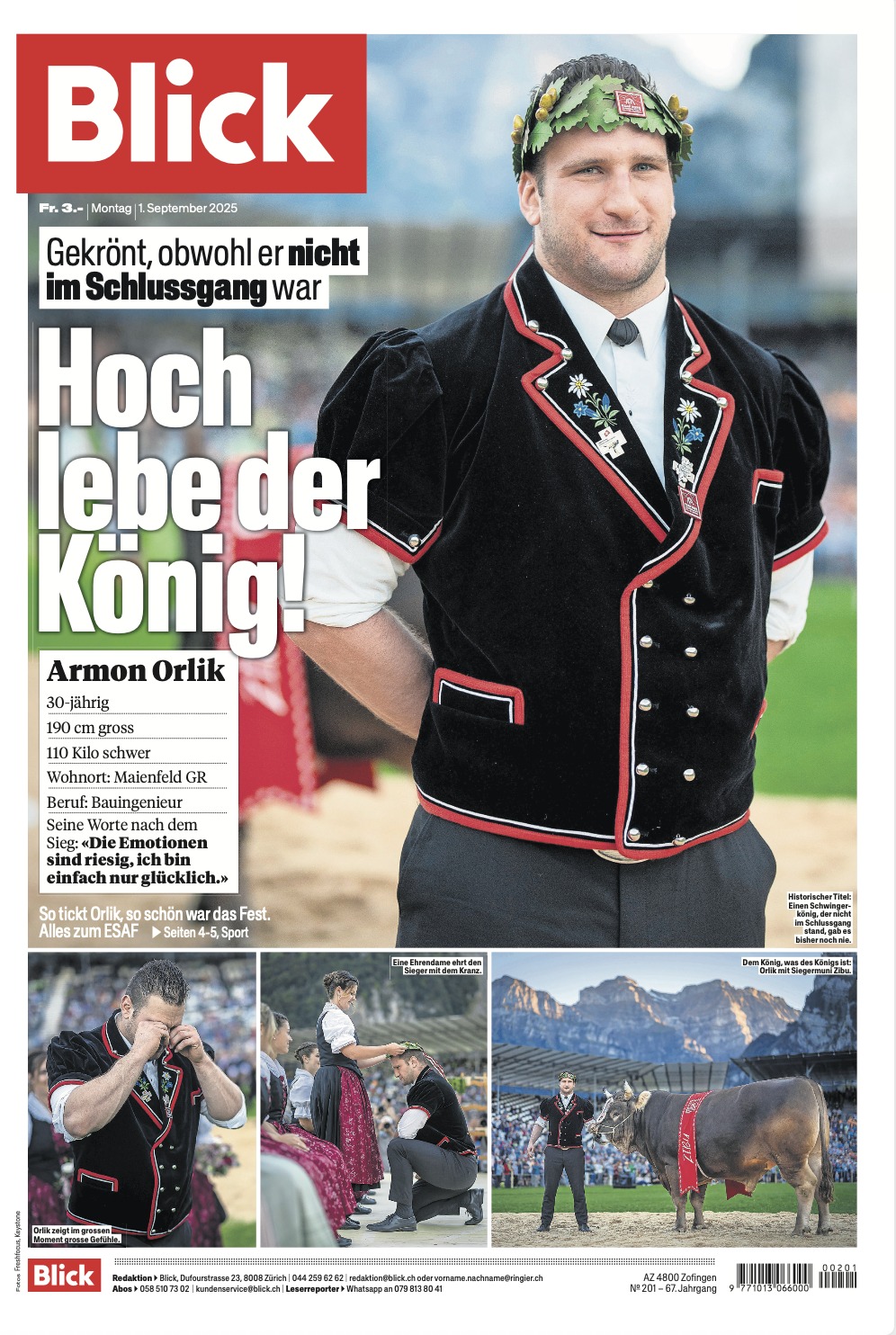 Blick - 🇨🇭🎉 Armon Orlik lag ganz unten, jetzt ist er König: Der ESAF ...