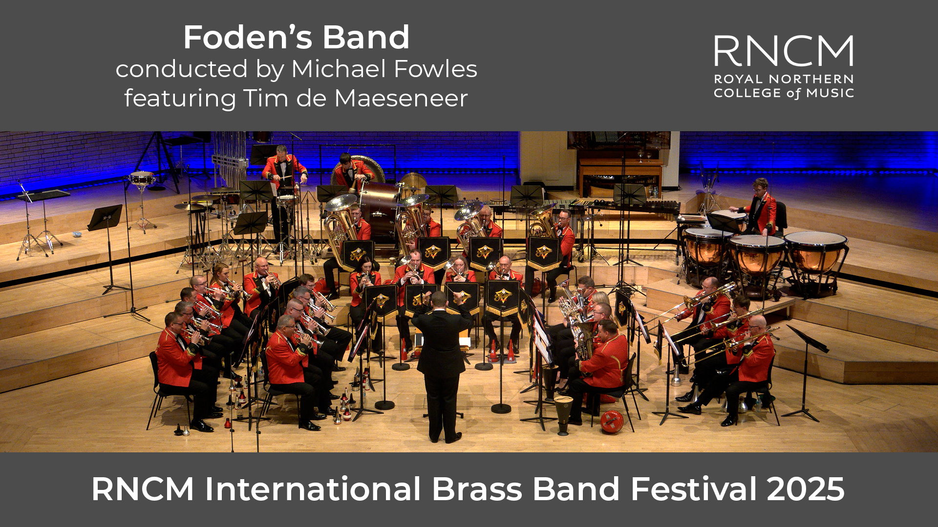 Foden's Band - 🎥 RNCM INTERNATIONAL BRASS BAND FESTIVAL 2025 - WATCH ...