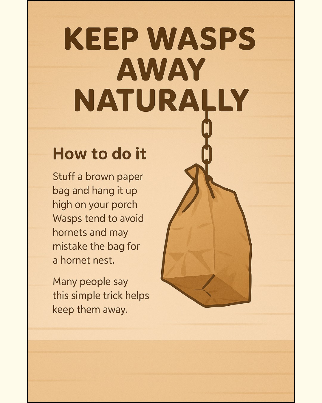Easy - Keep wasps away naturally If you’ve ever had wasps buzzing ...