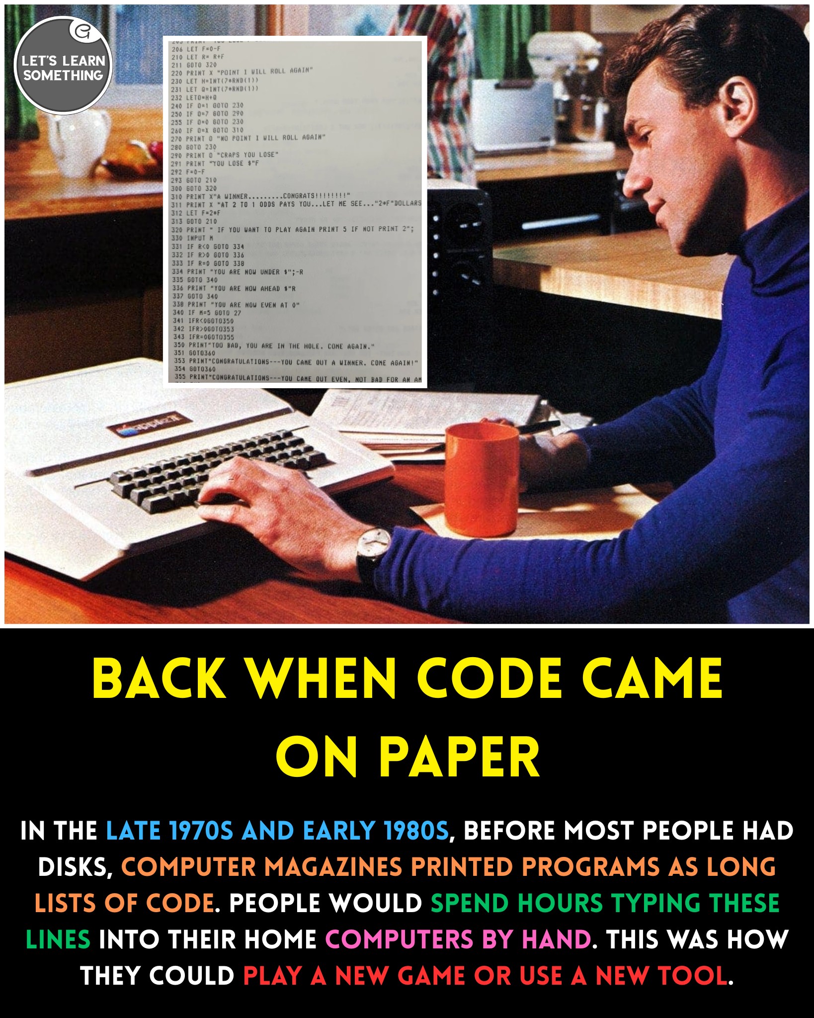 Type-in programs for early home computers