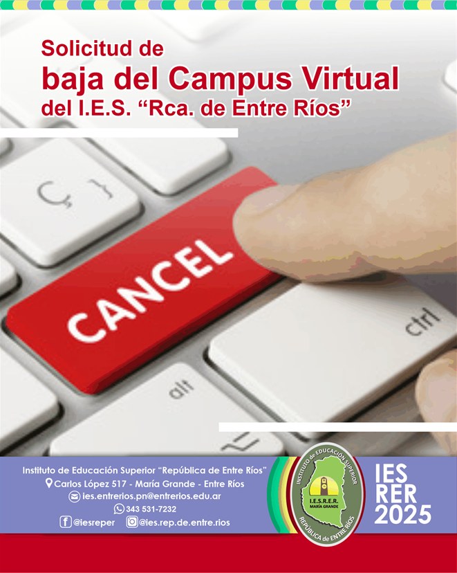 Instituto - 🧐 Solicitud de Baja del Campus Virtual del I.E.S ...