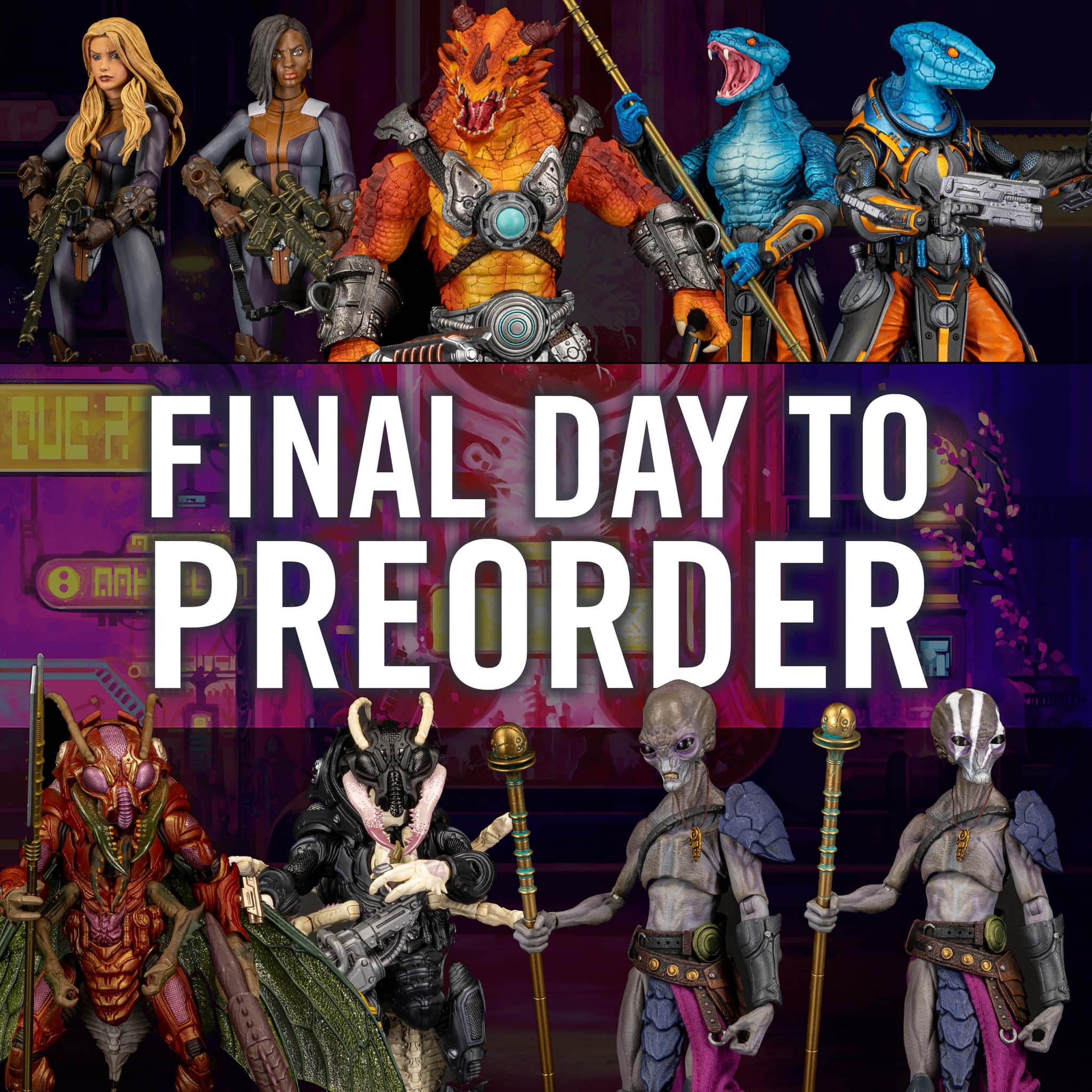 Cosmic Legions Draggnar figure with Dragosyr character pack