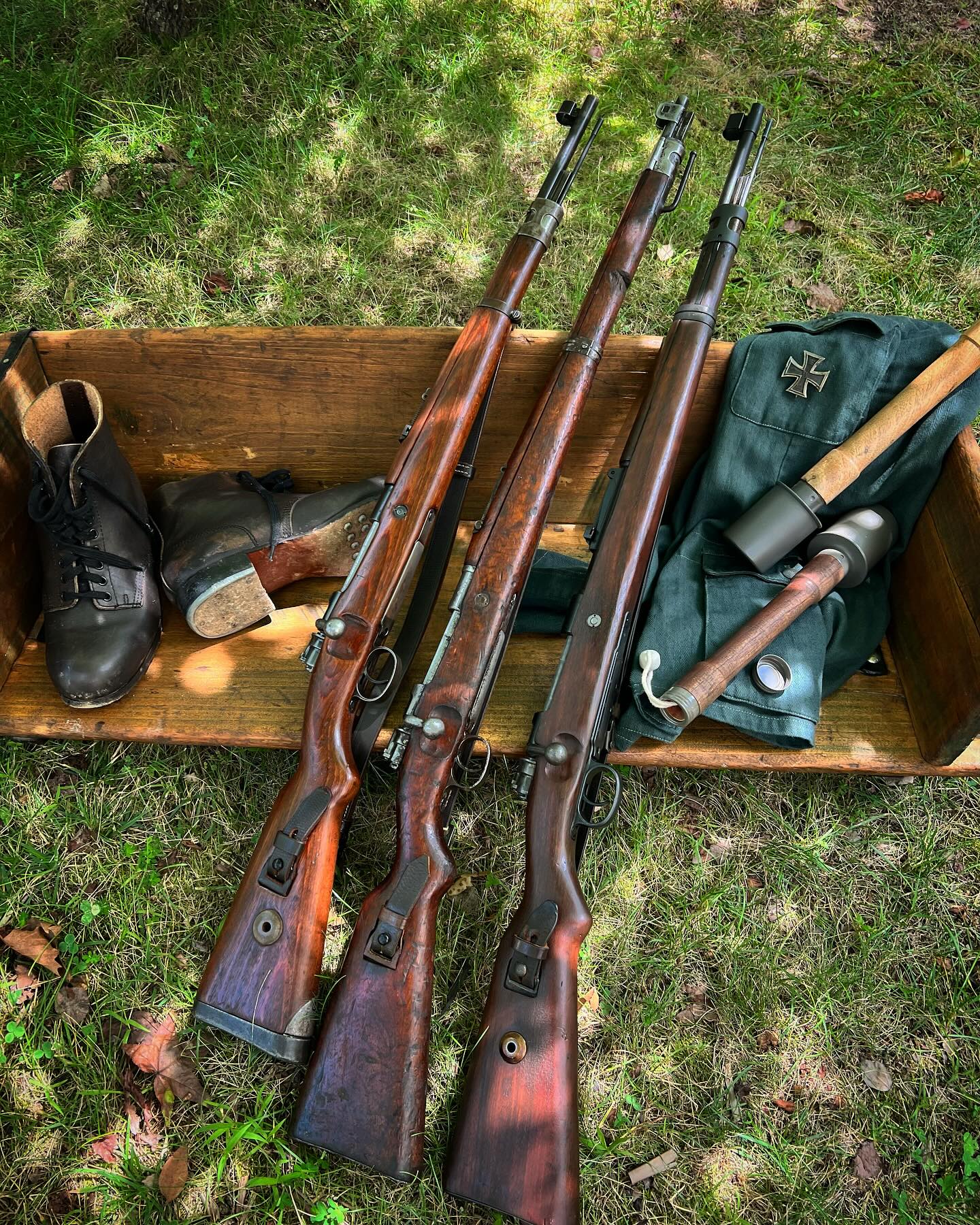 Mauser rifle variations: G.33/40, Kar.98az, and Kar.98k