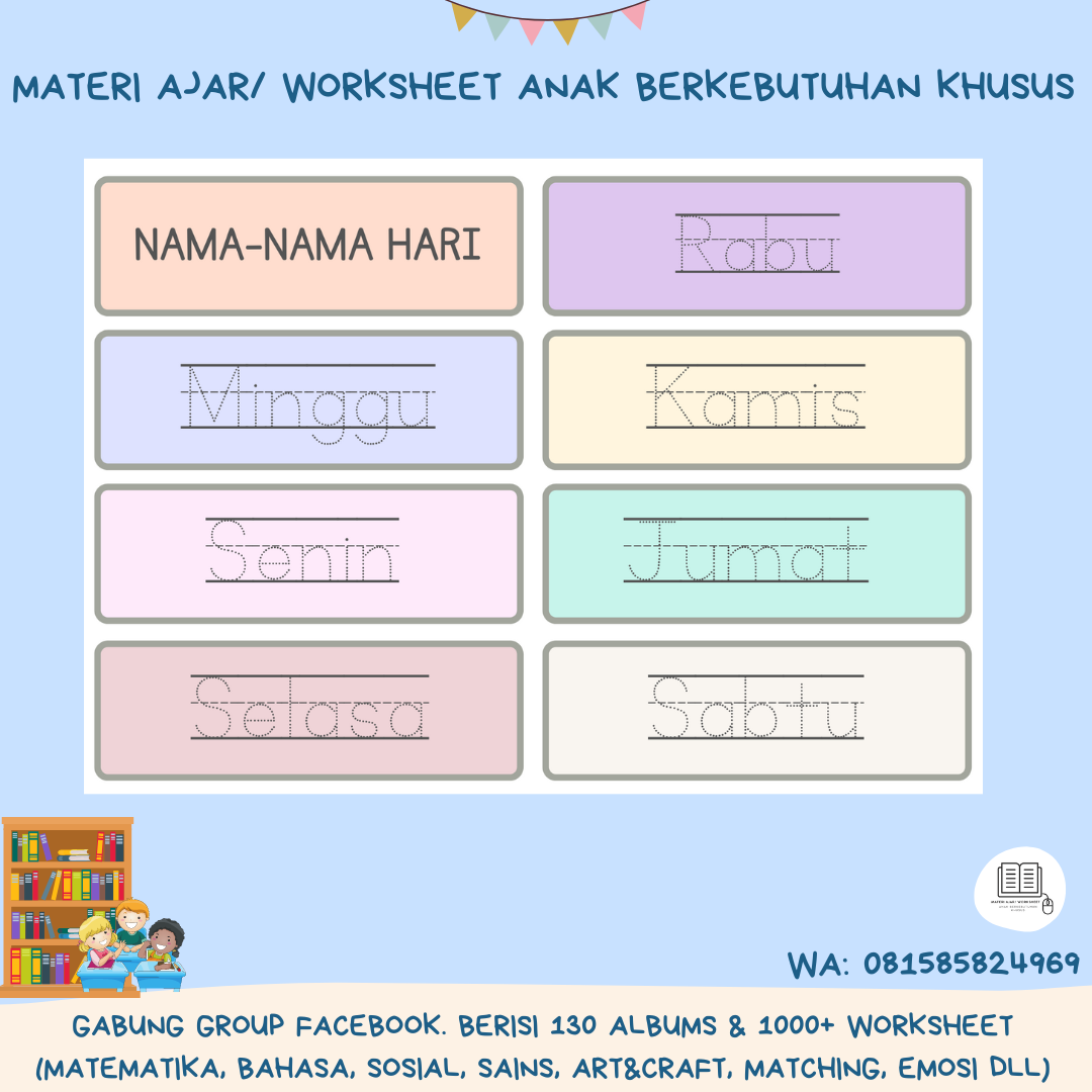 Flashcard... - Materi Ajar/ Worksheet Anak Berkebutuhan Khusus