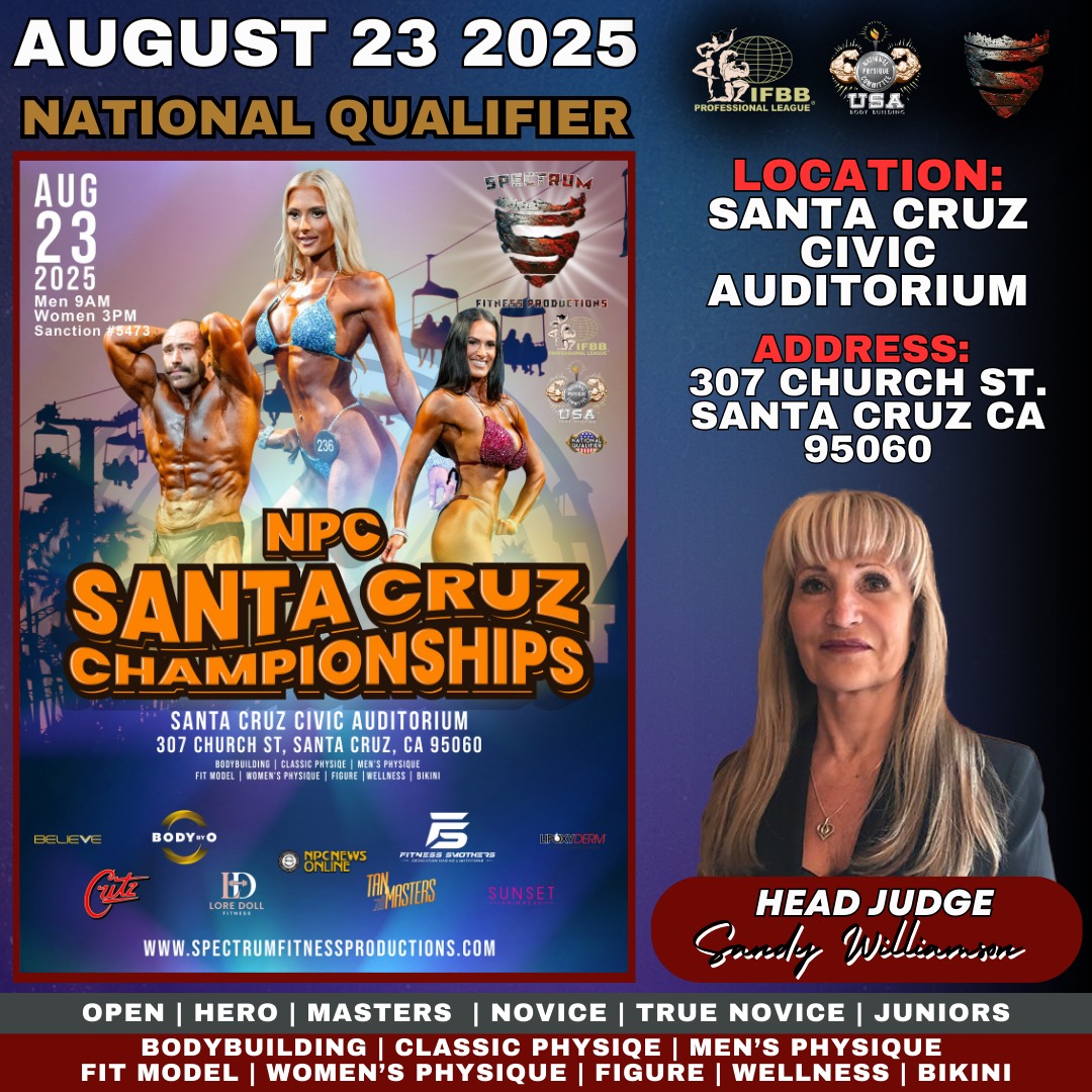 Spectrum - Check out this UPCOMING EVENT with NPC/IFBB HEAD JUDGE Sandy ...