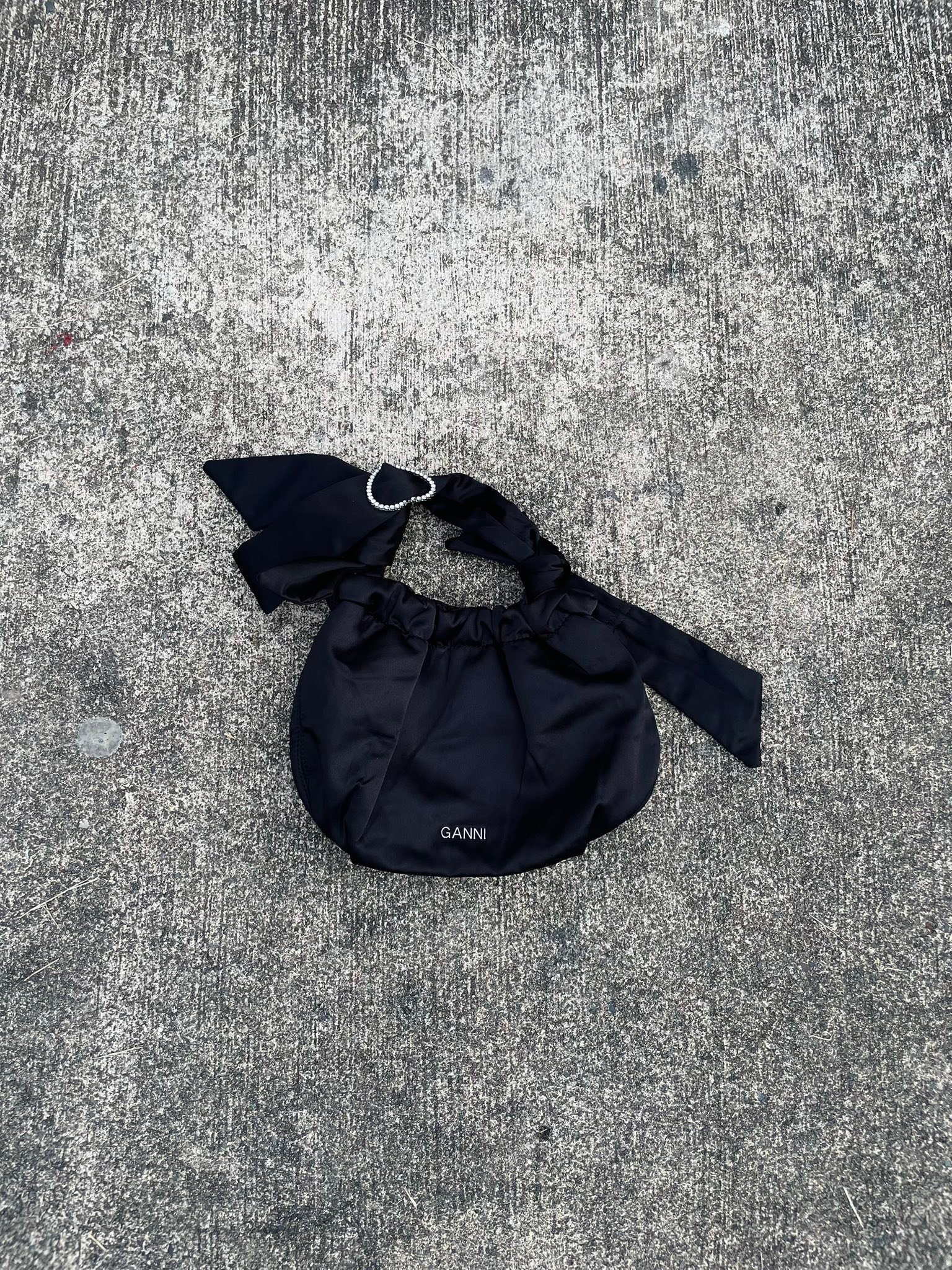 ? Ganni Small Occasion Hobo bag in black