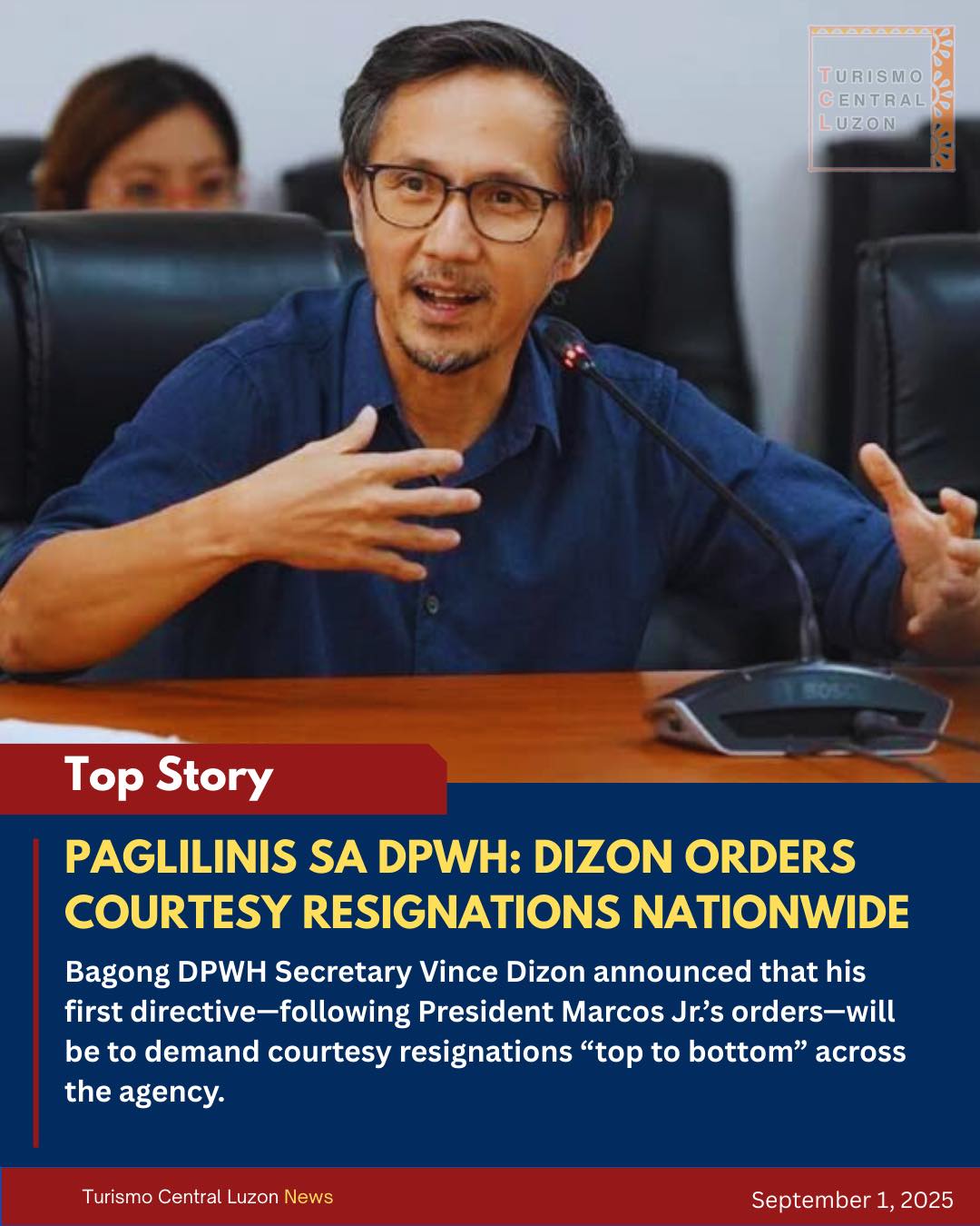 Turismo - PAGLILINIS SA DPWH: DIZON ORDERS COURTESY RESIGNATIONS ...