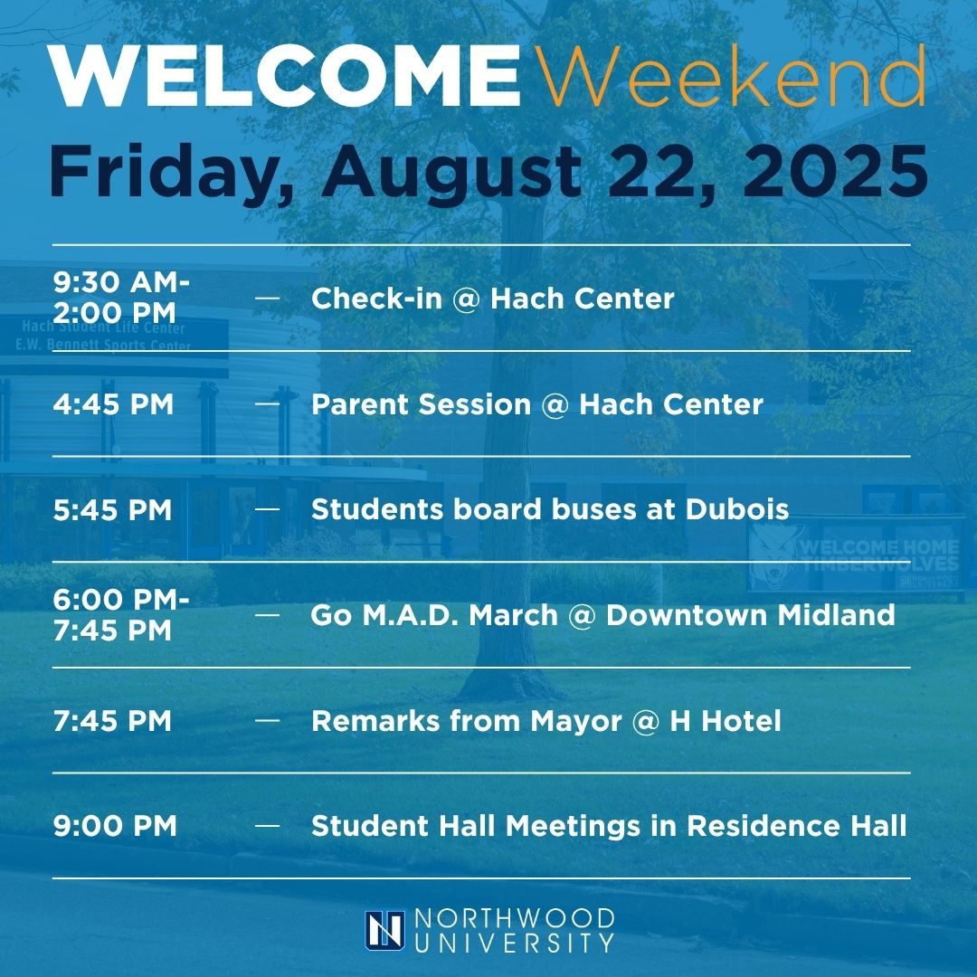 Welcome Weekend at Northwood is packed with exciting events for ...