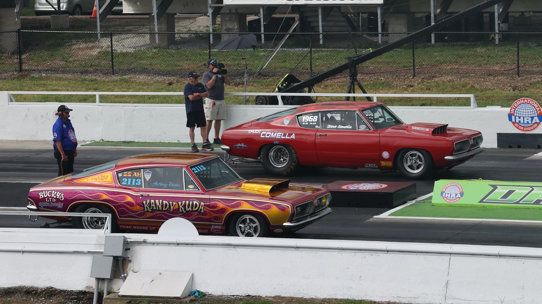 Hemi - Both cars staged. Final round of eliminations The John Holt Hemi ...