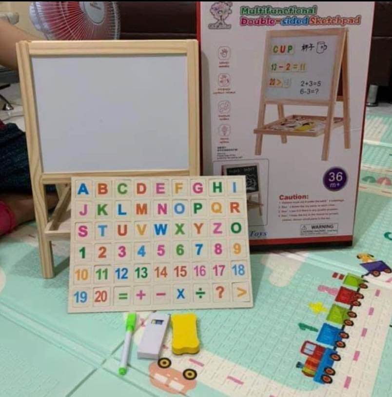 Micary Kids - 🎲🎯 PIZARRA DUAL DE MADERA 🎯🎲 súper...