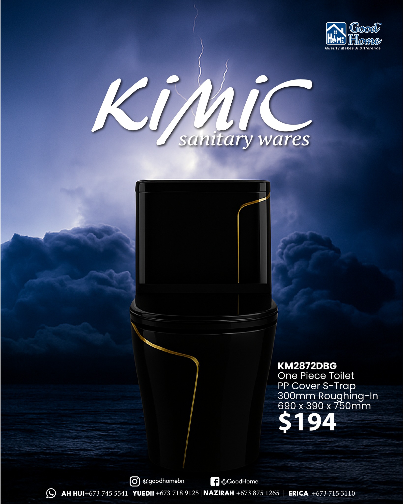 GoodHome - 🚿 JUST RESTOCKED – Kimic Sanitary Ware! Fresh... | Facebook