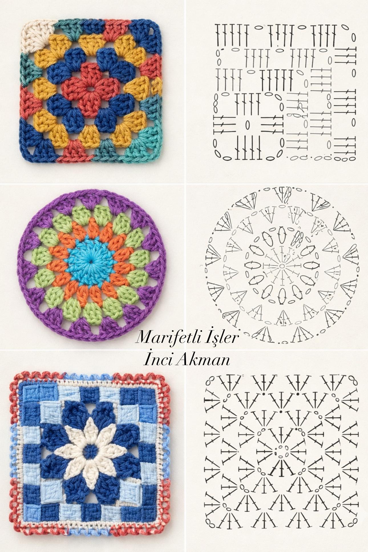 Marifetli - DIY Crochet Coasters Pattern from Leftover Threads ♻️ #diy ...