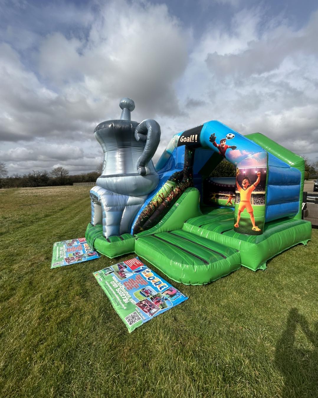 1st2bounce inflatable hire - Young Chloe giving her candy the big ...