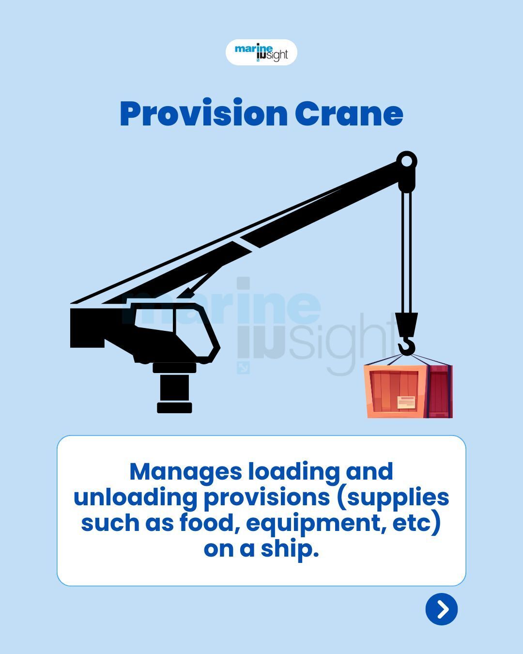 Marine Insight - 🚢Do you know which crane is specially... | Facebook