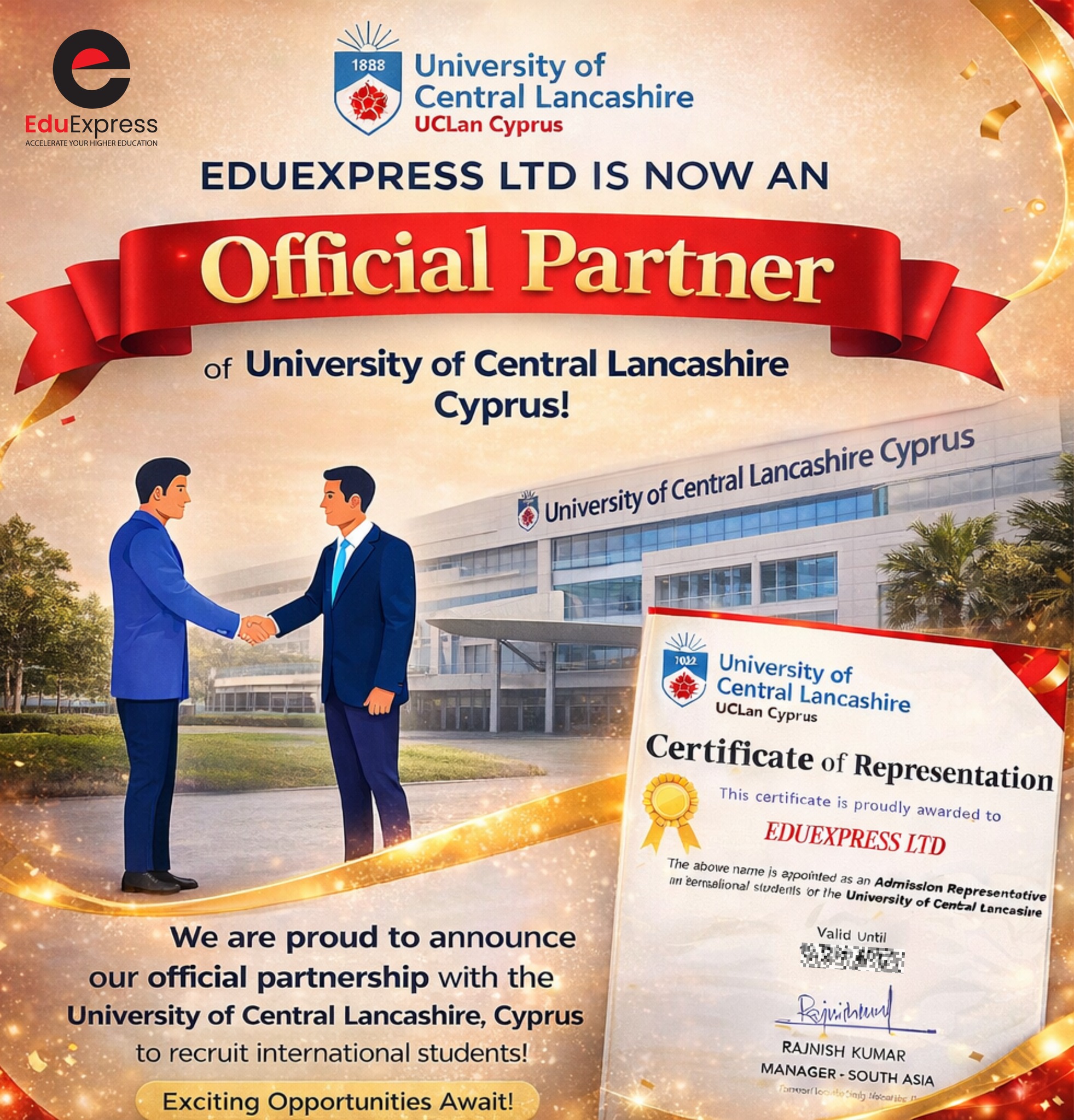 EduExpress - 𝐎𝐟𝐟𝐢𝐜𝐢𝐚𝐥 𝐏𝐚𝐫𝐭𝐧𝐞𝐫𝐬𝐡𝐢𝐩 𝐀𝐧𝐧𝐨𝐮𝐧𝐜𝐞𝐦𝐞𝐧𝐭 We are delighted to ...