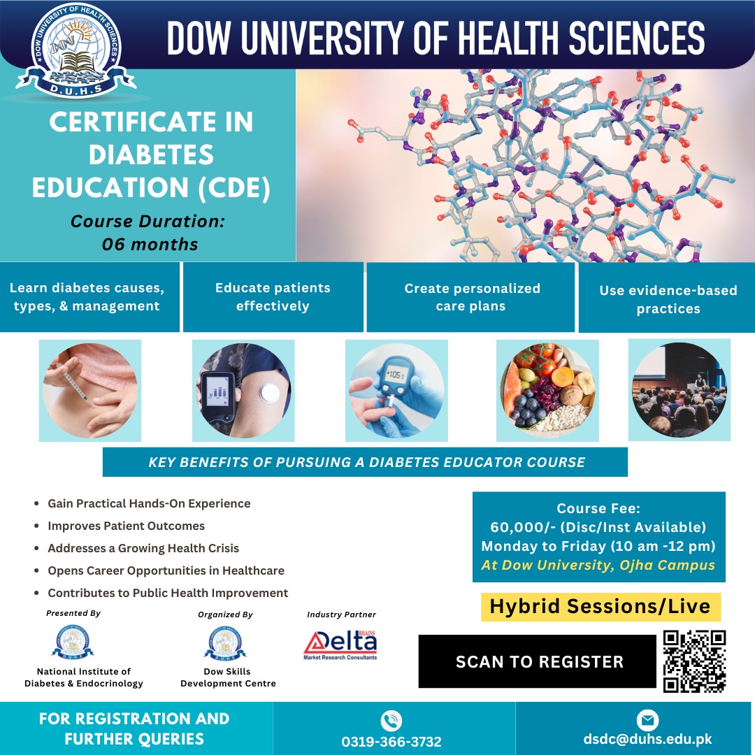Dow - Registrations are now open for the Certificate in Diabetes ...