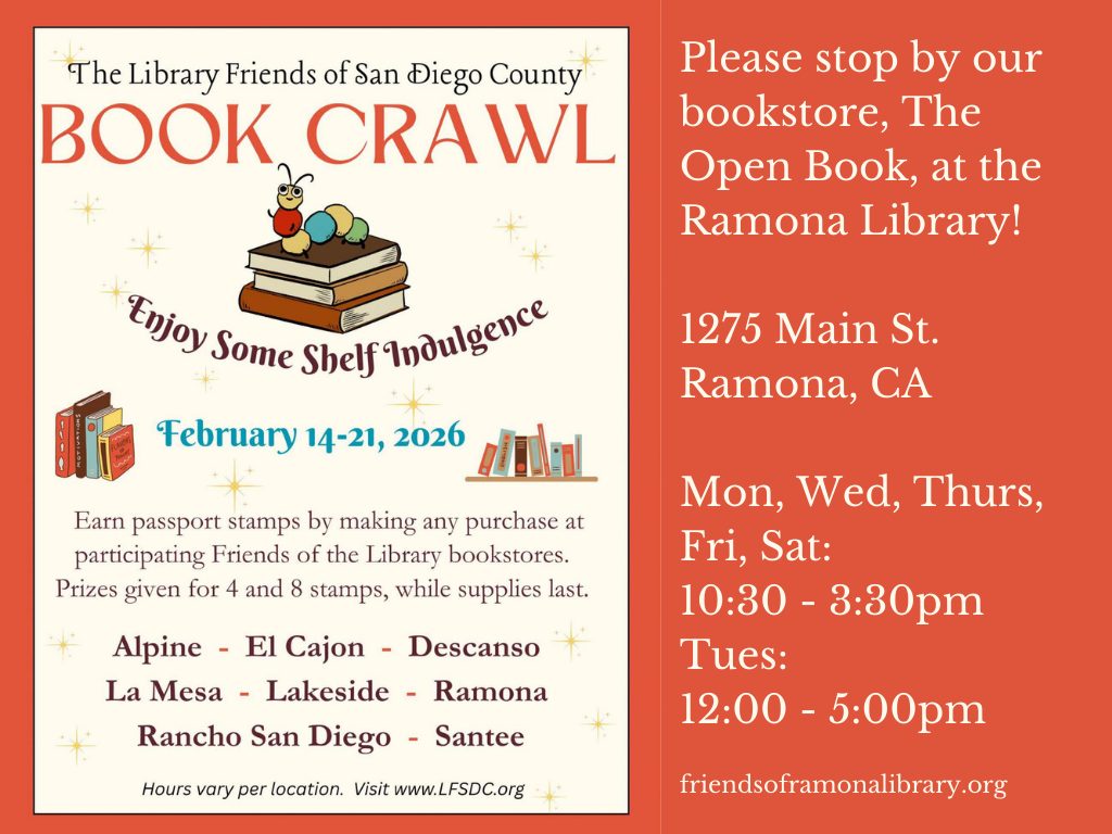 First Annual Library Friends of San Diego County Book Crawl