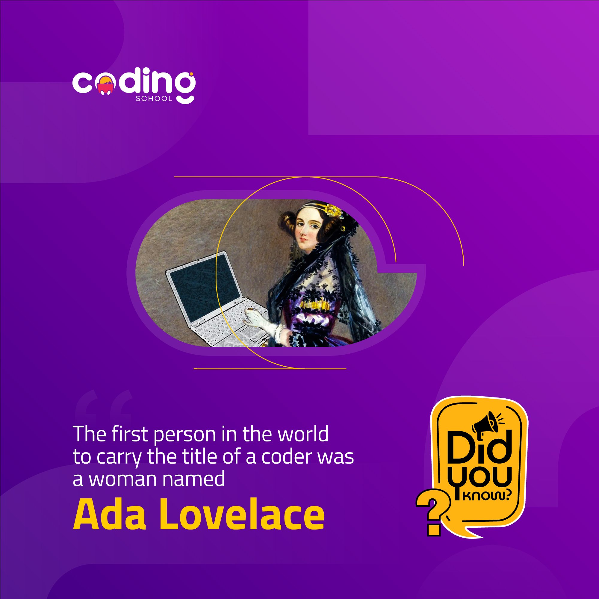 Coding - Ada Lovelace, the woman who defined the concepts of Computer ...