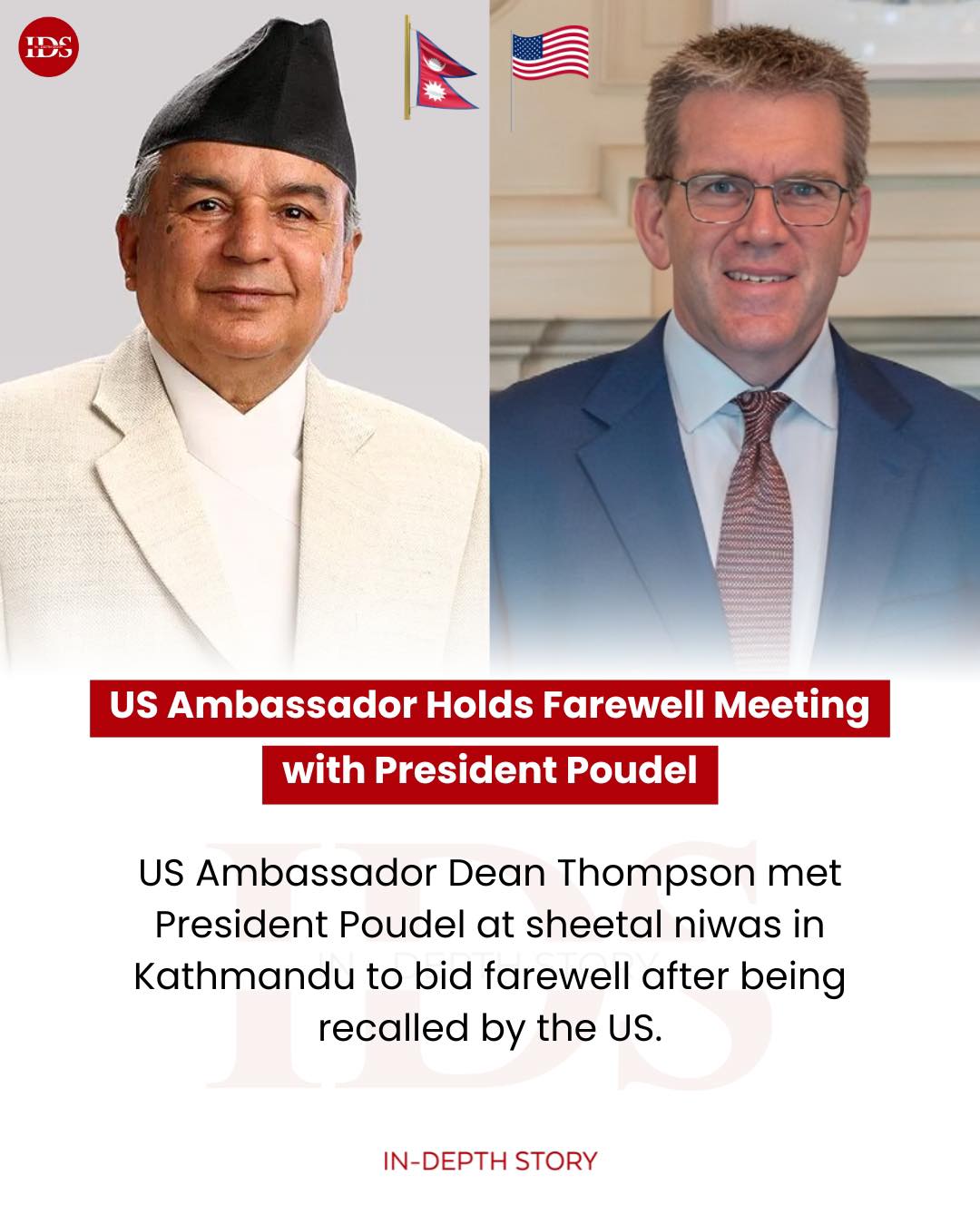 In-Depth Story - U.S. Ambassador Dean R. Thompson Farewell... | Facebook