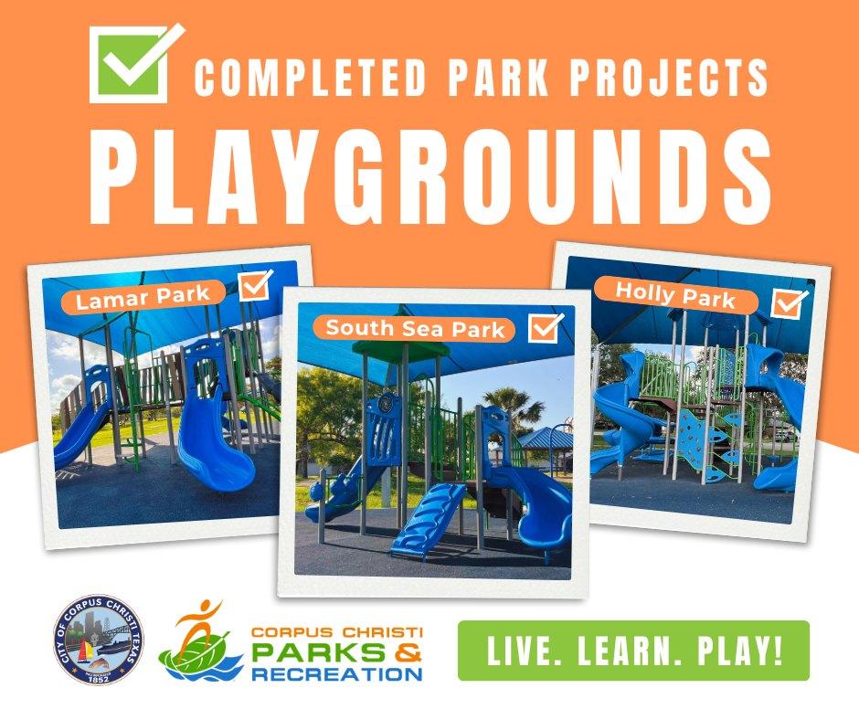 Corpus - Good News - Playgrounds Installed! Three new playgrounds have ...