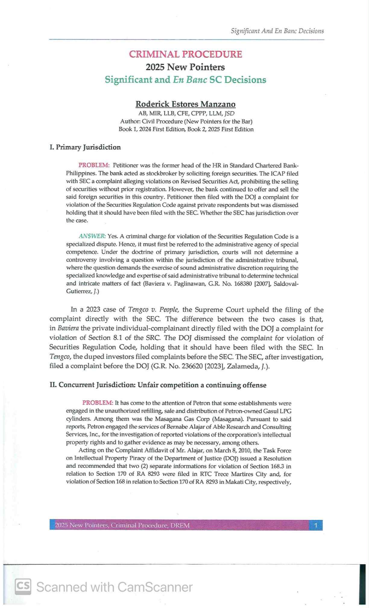 Criminal Procedure:... - R.E. Manzano & Associates | Facebook