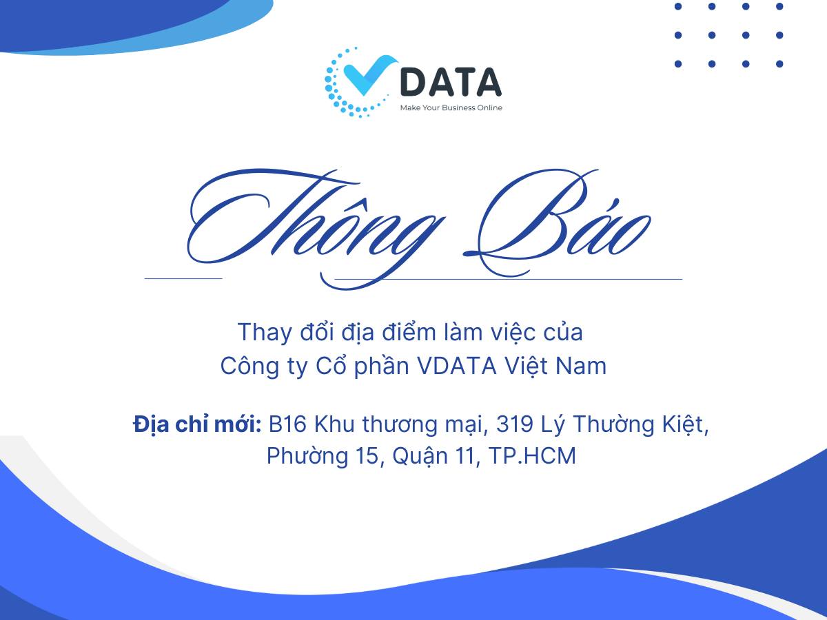 vData - 🔔[THÔNG BÁO] VDATA CHÍNH THỨC THAY ĐỔI ĐỊA ĐIỂM... | Facebook