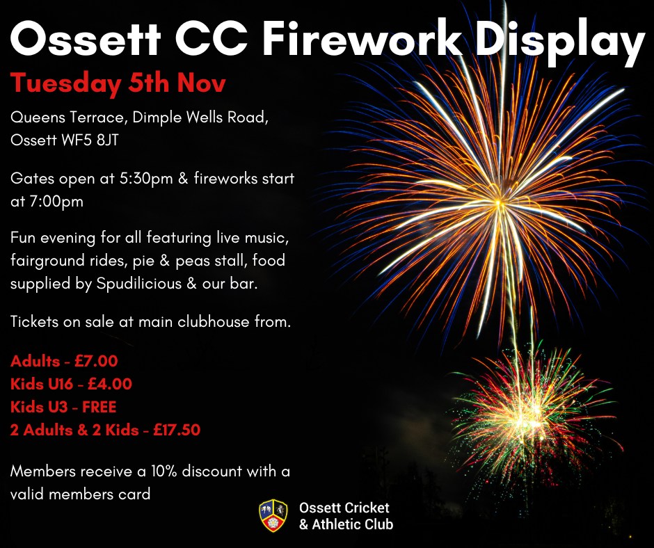 The Venue - 🎆 TICKETS NOW AVAILABLE! 🎆 Our Annual Fireworks Display is ...