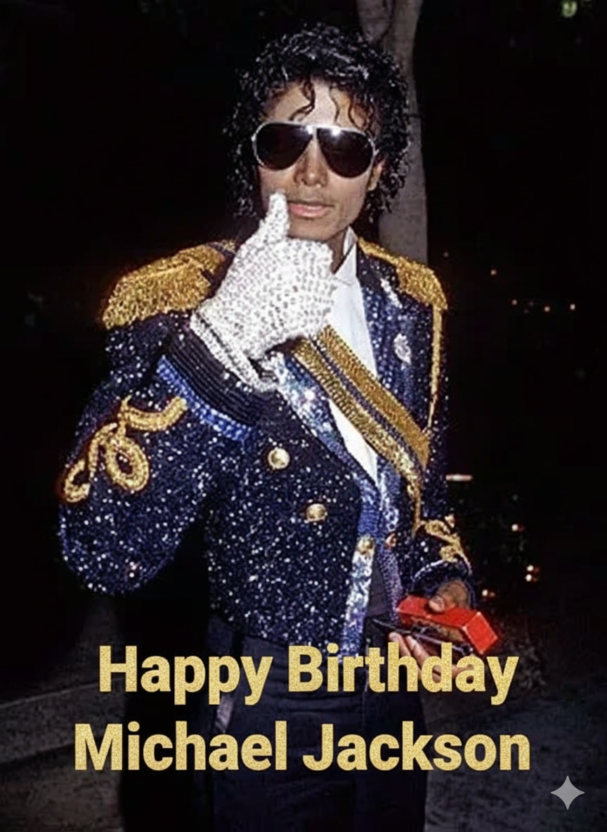 Happy Heavenly Birthday Michael Jackson - the forever King Of Pop