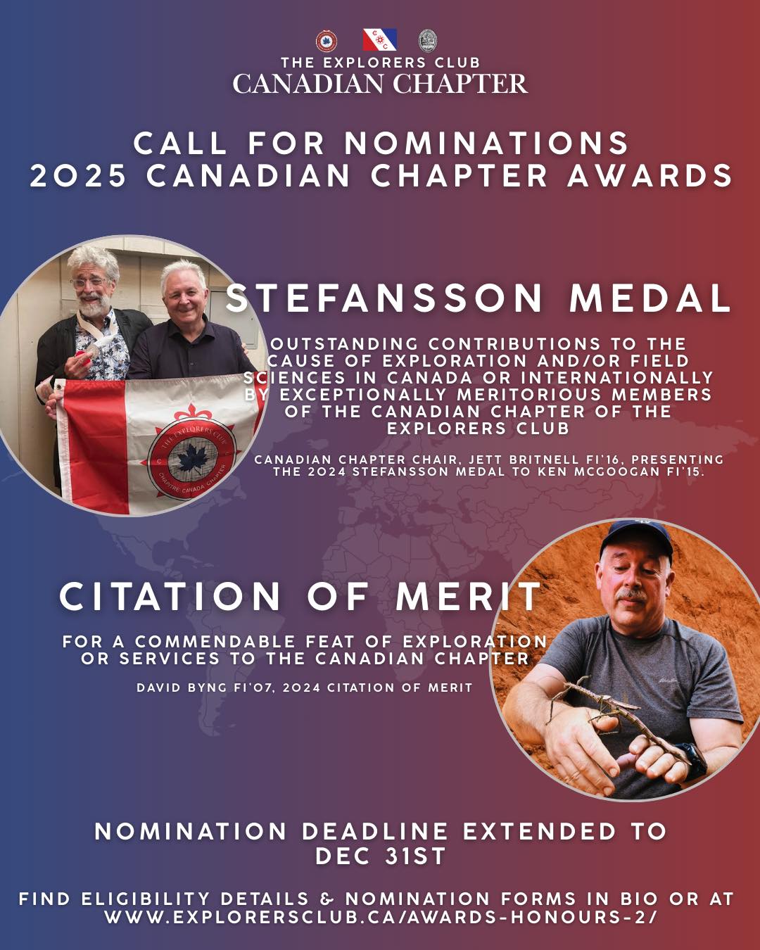 The Explorers - Know a Canadian Chapter Member deserving of accolades ...