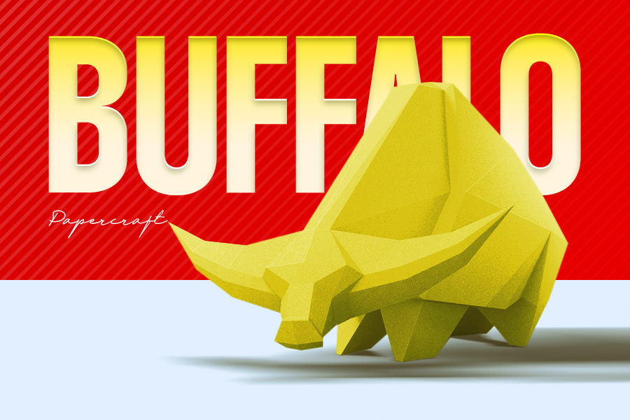 Paper - Create a Buffalo Low Poly Papercraft and Honor Vietnam’s ...