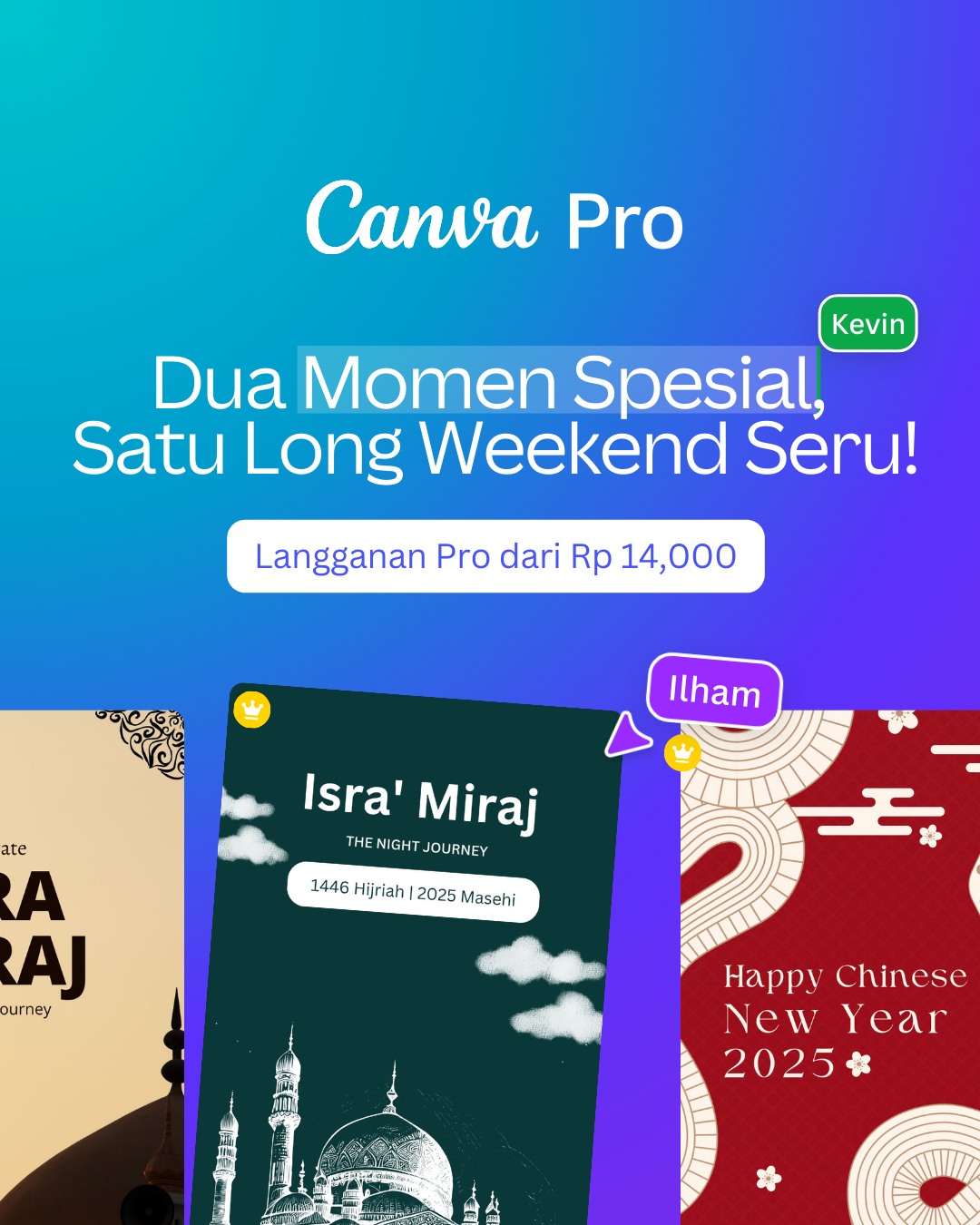 Canva - Long weekend double berkah! Mau bikin konten Isra Mi'raj yang ...