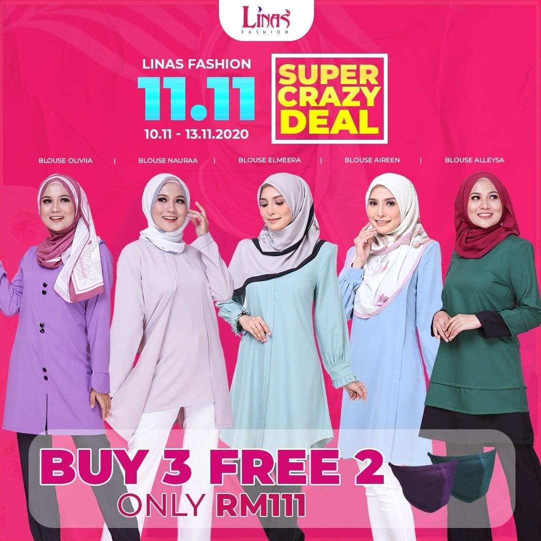 Linas Fashion - 𝐋𝐈𝐍𝐀𝐒 𝐅𝐀𝐒𝐇𝐈𝐎𝐍 𝟏𝟏.𝟏𝟏 𝐒𝐔𝐏𝐄𝐑 𝐂𝐑𝐀𝐙𝐘 𝐃𝐄𝐀𝐋𝐒 5 pilihan blouse ...