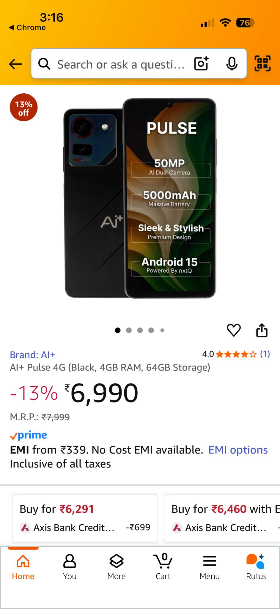AI pulse android brand new just opened - Cell Phones - Kochi, India ...