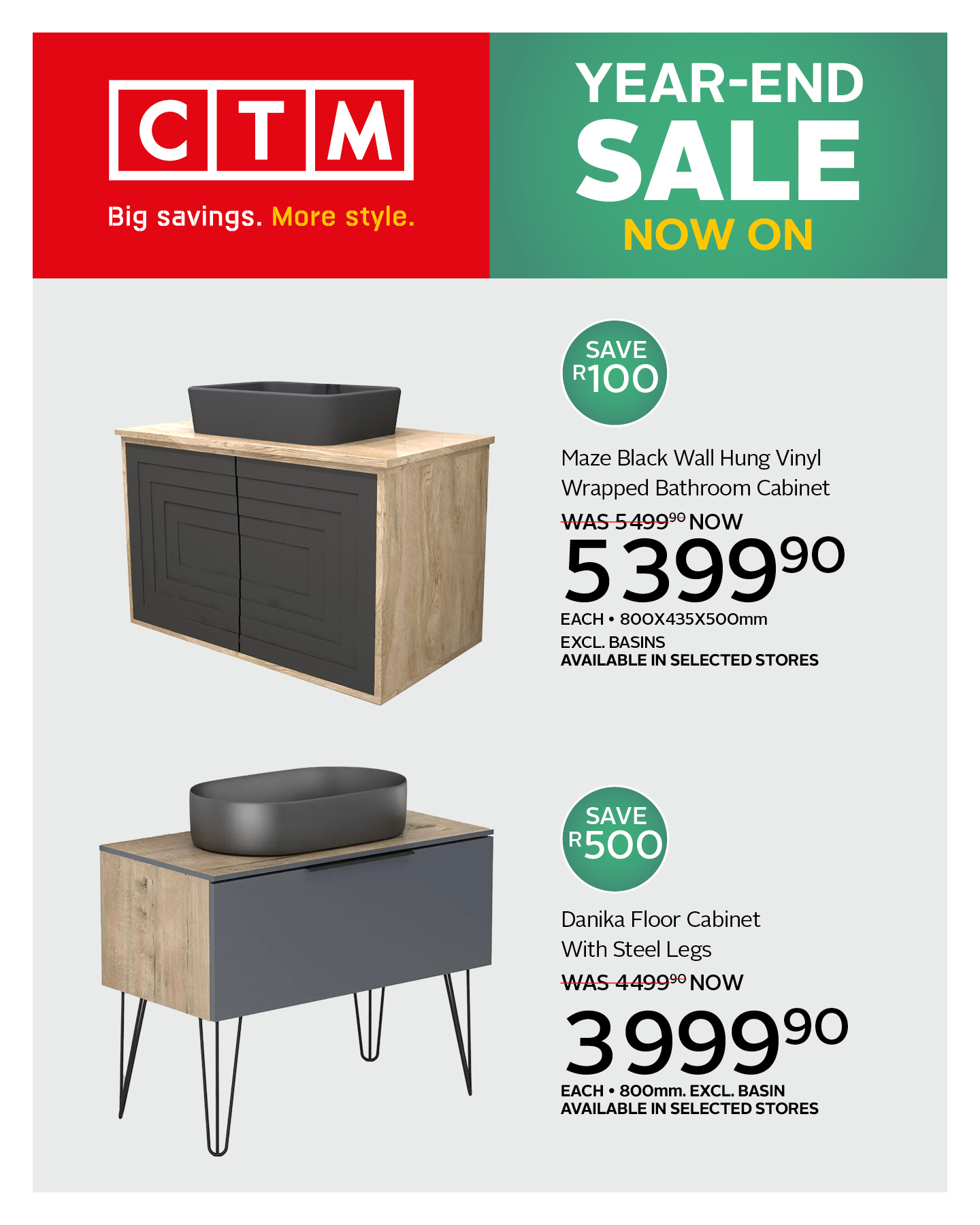 CTM - 🏠 Stylish storage solutions for every bathroom!... | Facebook