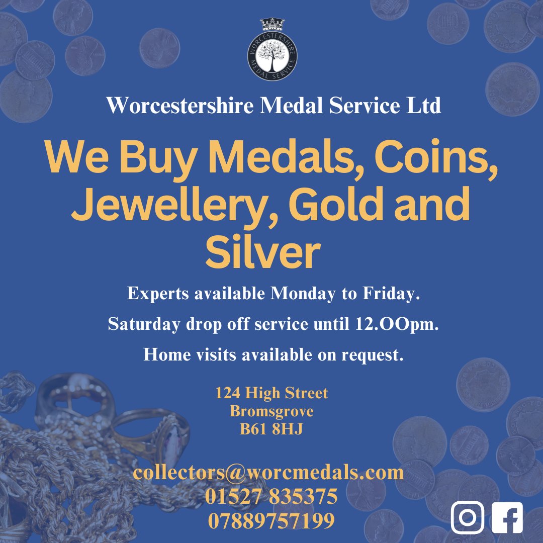 ️ We Buy Medals,... - Worcestershire Medal Service Ltd | Facebook