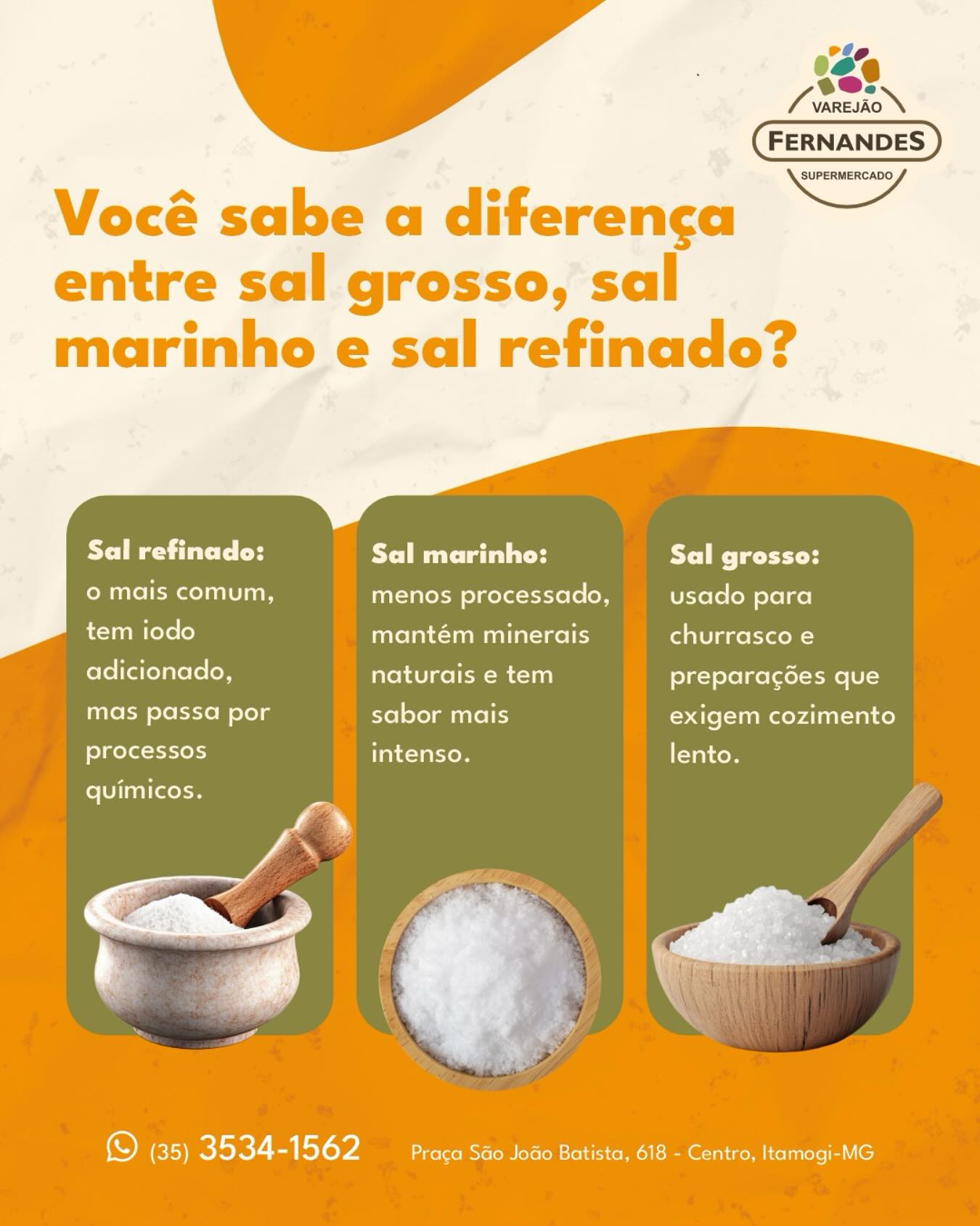 Varejão - Nem todo sal é igual! 🧂 Descubra qual é o melhor para cada ...