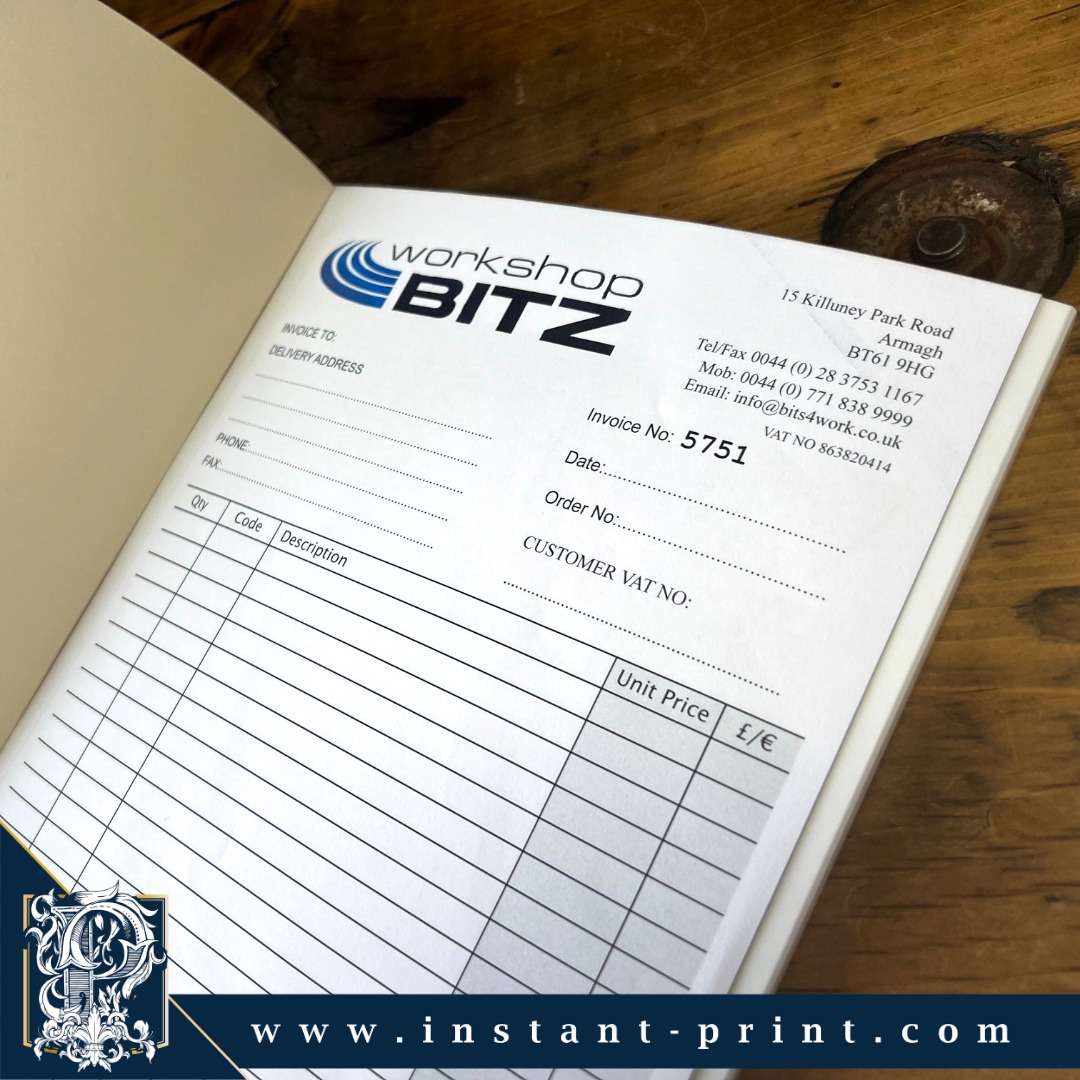 Instant - Custom Invoice Books - Designed by YOU! 📑 Create your own A4 ...